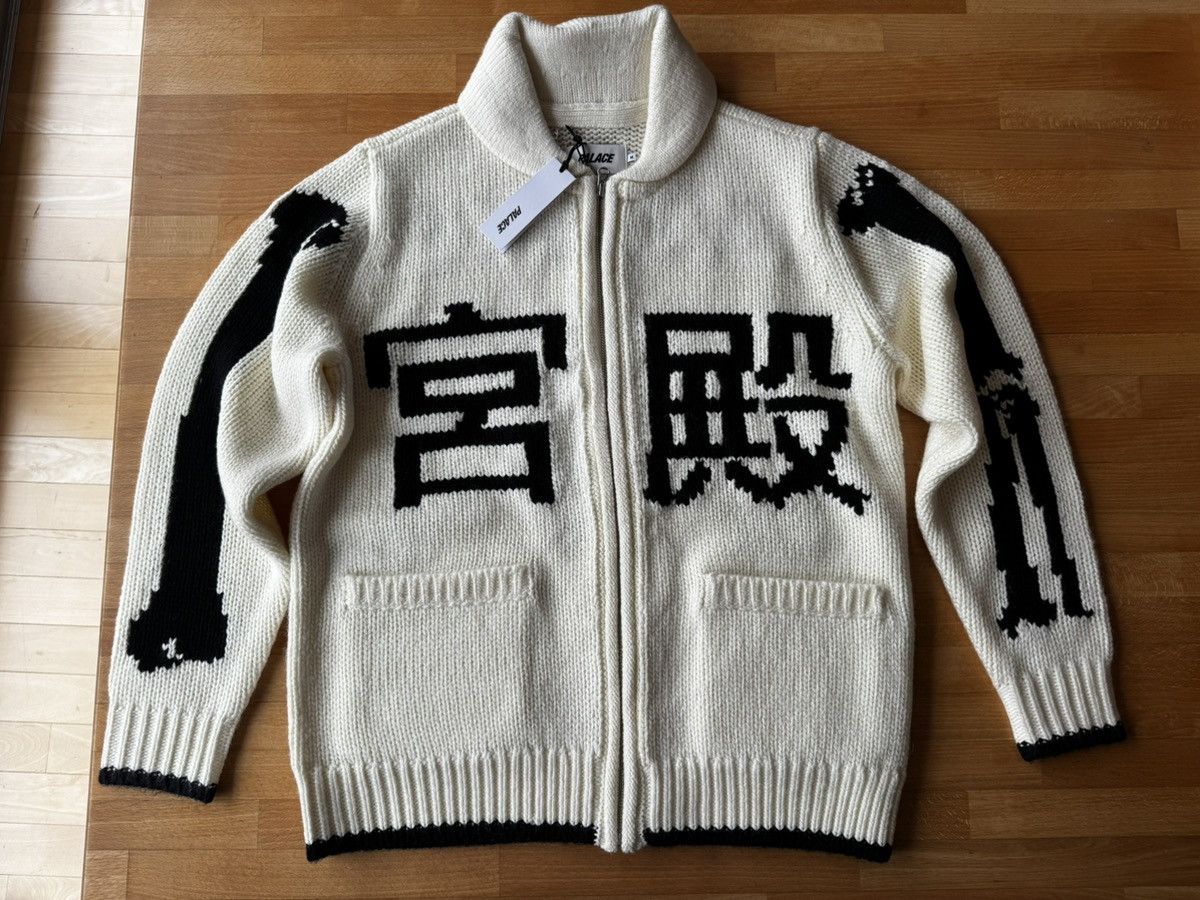 Palace Bones Cowichan Knit Zip Up Sweater Size US M / EU 48-50 / 2 - 3 Thumbnail