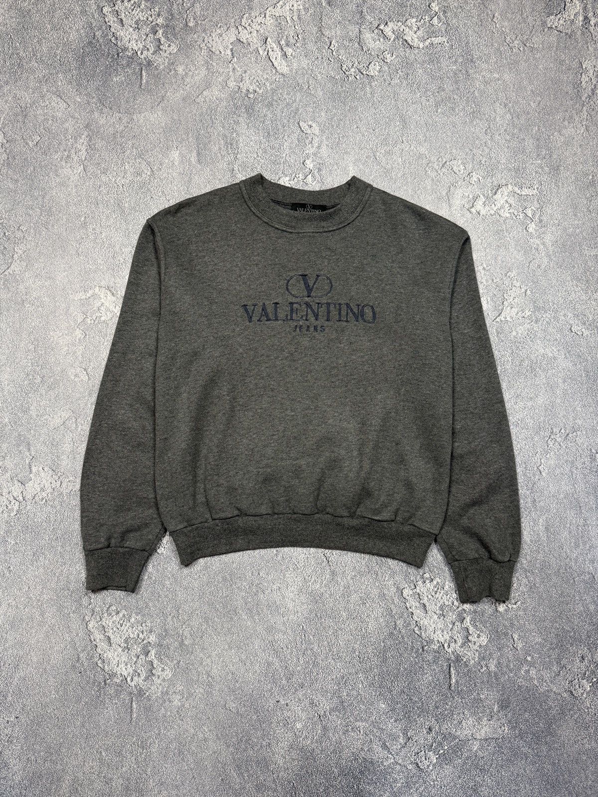 Valentino Valentino Jeans Big Logo Embroidered Sweater Size US M / EU 48-50 / 2 - 1 Thumbnail
