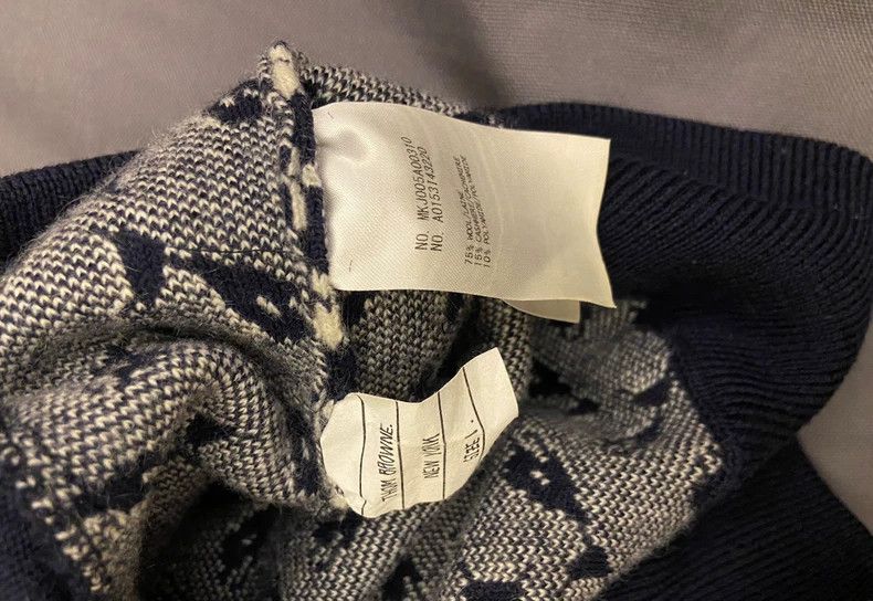 Thom Browne Thom Browne size1 Whale embroidered baseball jacket Size US S / EU 44-46 / 1 - 6 Thumbnail