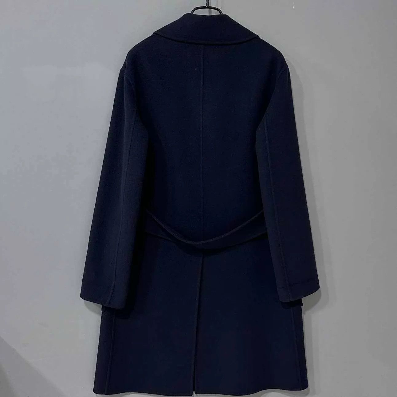 Dior Dior Navy Blue Double-Breasted Cashmere Overcoat 38 Size S / US 4 / IT 40 - 3 Thumbnail