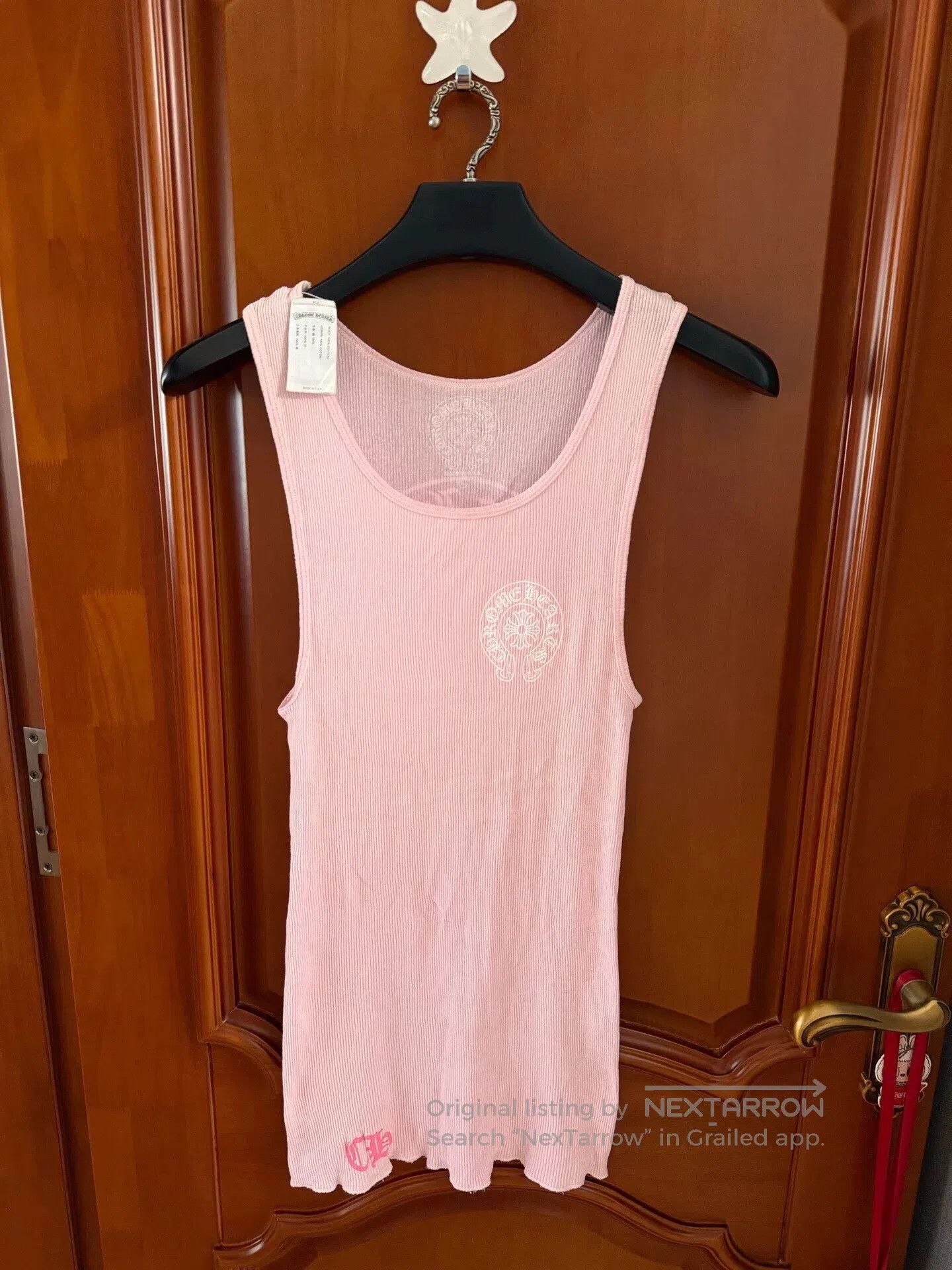 Chrome Hearts chrome hearts pink tank top size large. Size L / US 10 / IT 46 - 1 Thumbnail