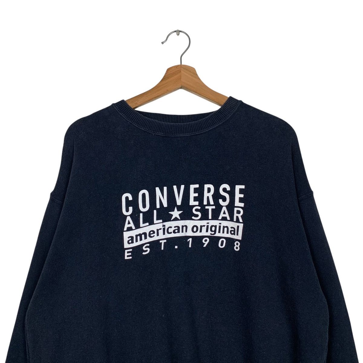 Converse CONVERSE Big Logo Crewneck Sweatshirt #1631-C73 Size US L / EU 52-54 / 3 - 2 Thumbnail