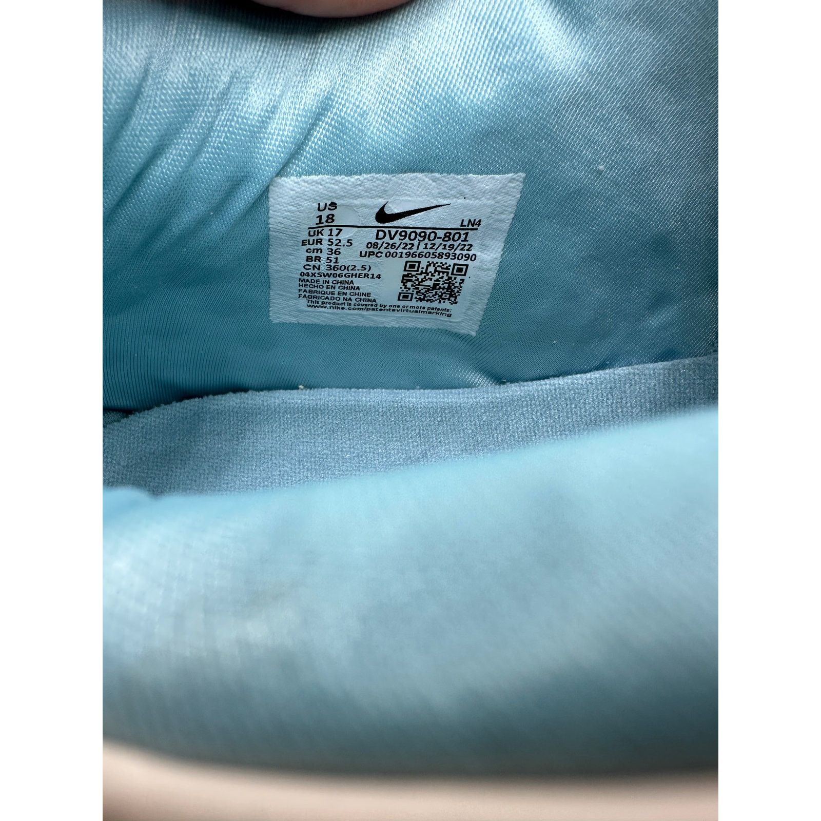 Nike Nike LeBron 20 X UNKNWN “Message in A Bottle” size 18 men’s Size US 15 / EU 48 - 6 Thumbnail