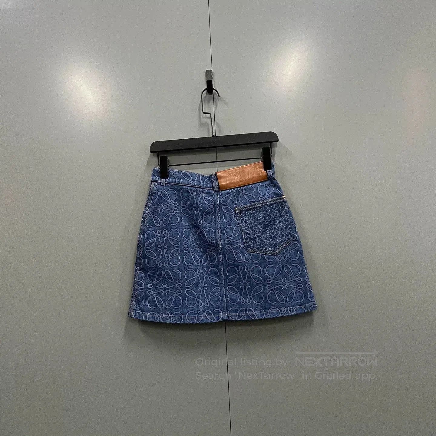 Loewe loewe logo a-line denim skirt. Size 33" - 2 Thumbnail