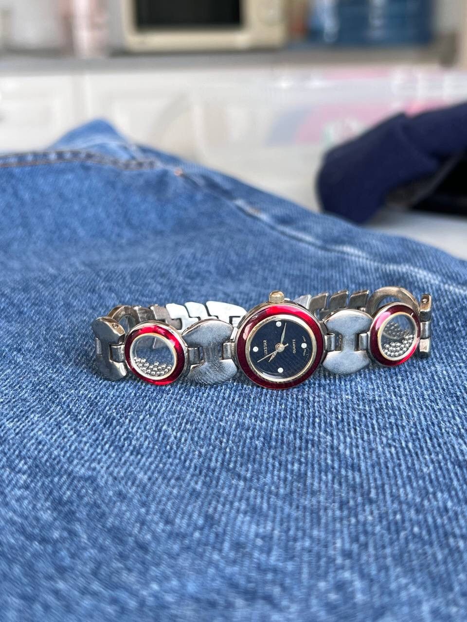 Japanese Brand × Vintage Vintage Japanese style futuristic Watch Chrome Red Blood 🩸 Size ONE SIZE - 3 Thumbnail