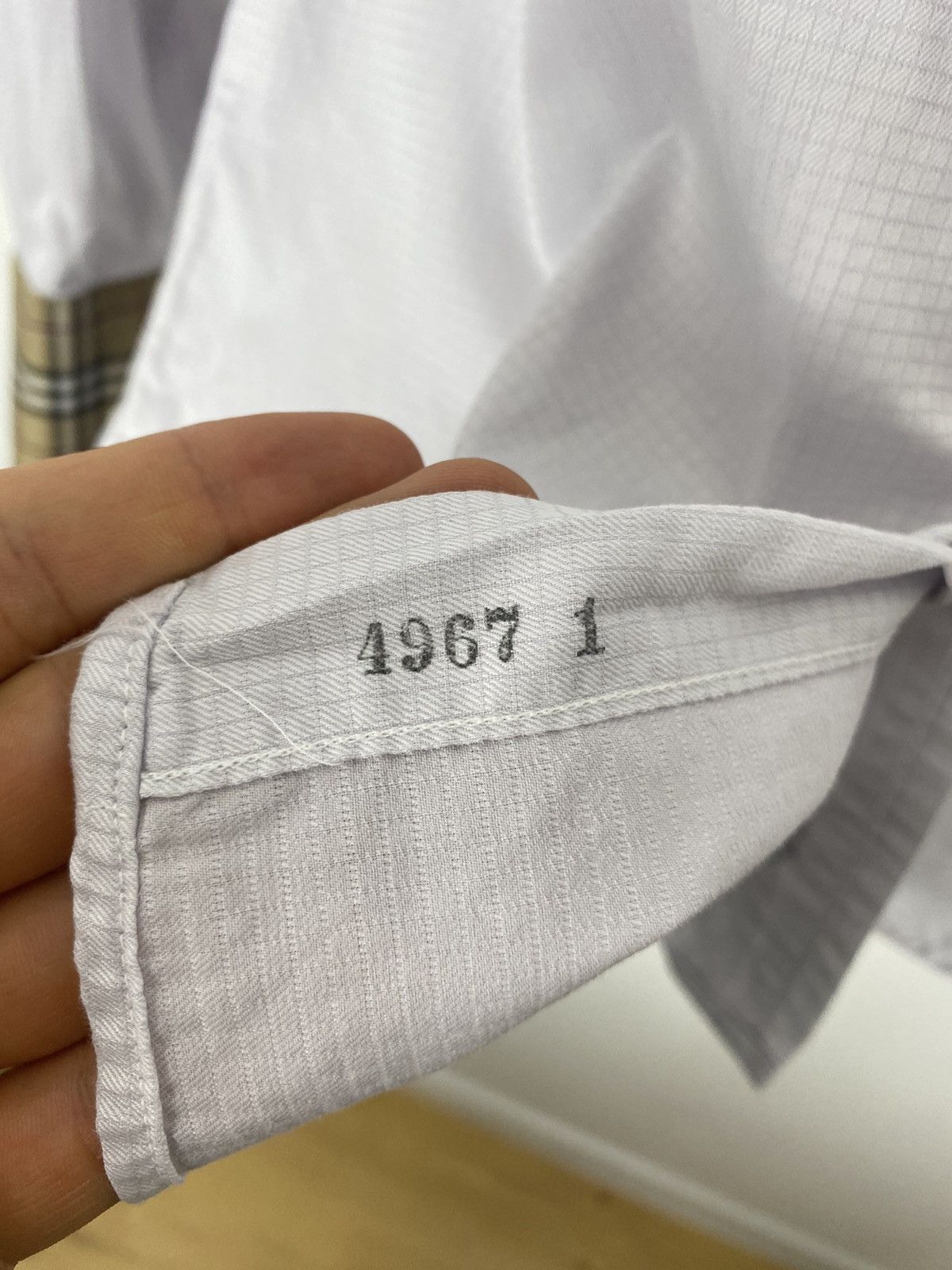 Burberry × Vintage Burberry London Shirt French Cuff 15 nova check collar y2k Size US L / EU 52-54 / 3 - 6 Thumbnail