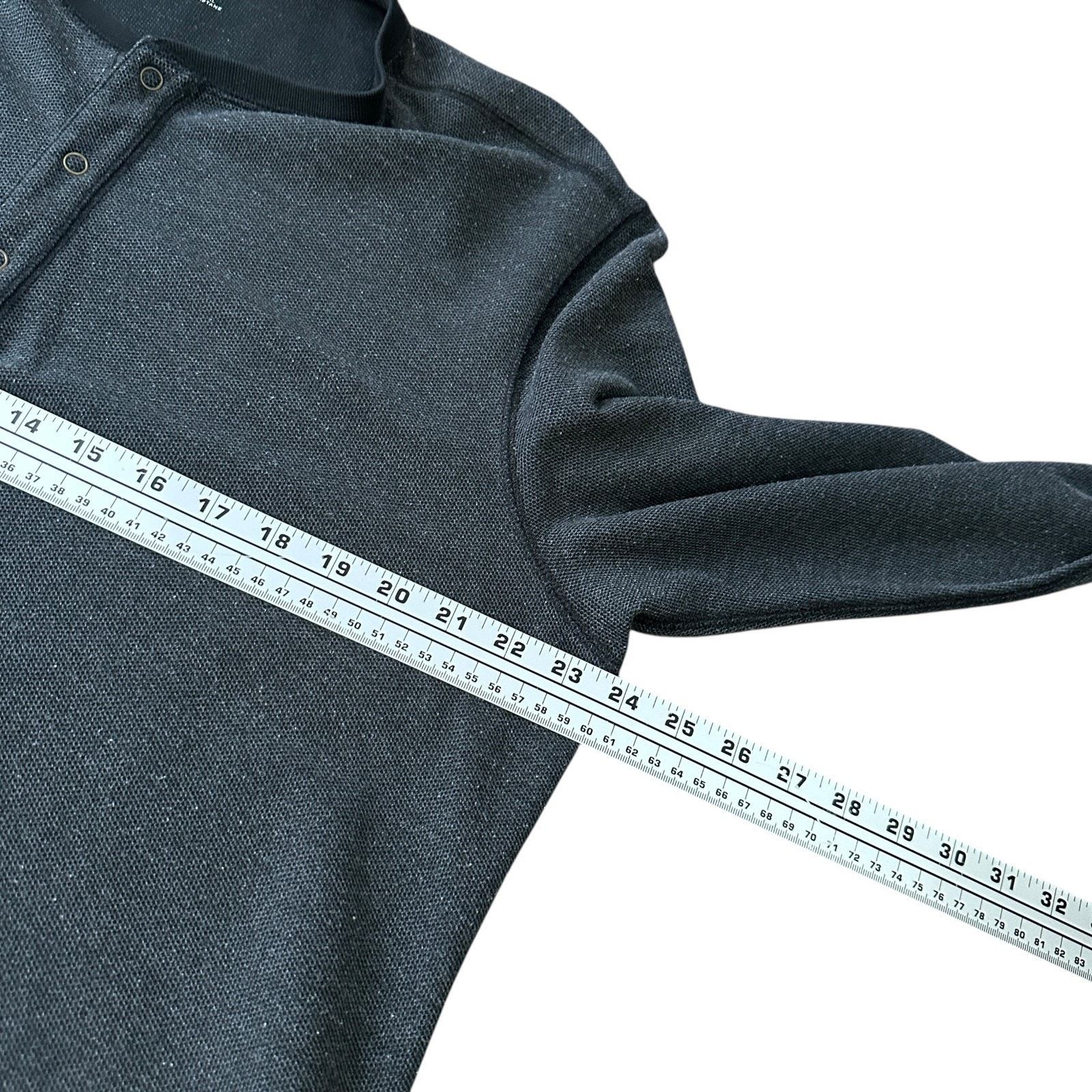 UNTUCKit Untuckit Snap Henley Shirt Mens XL Dark Gray Cotton Pullover Size US XL / EU 56 / 4 - 8 Thumbnail
