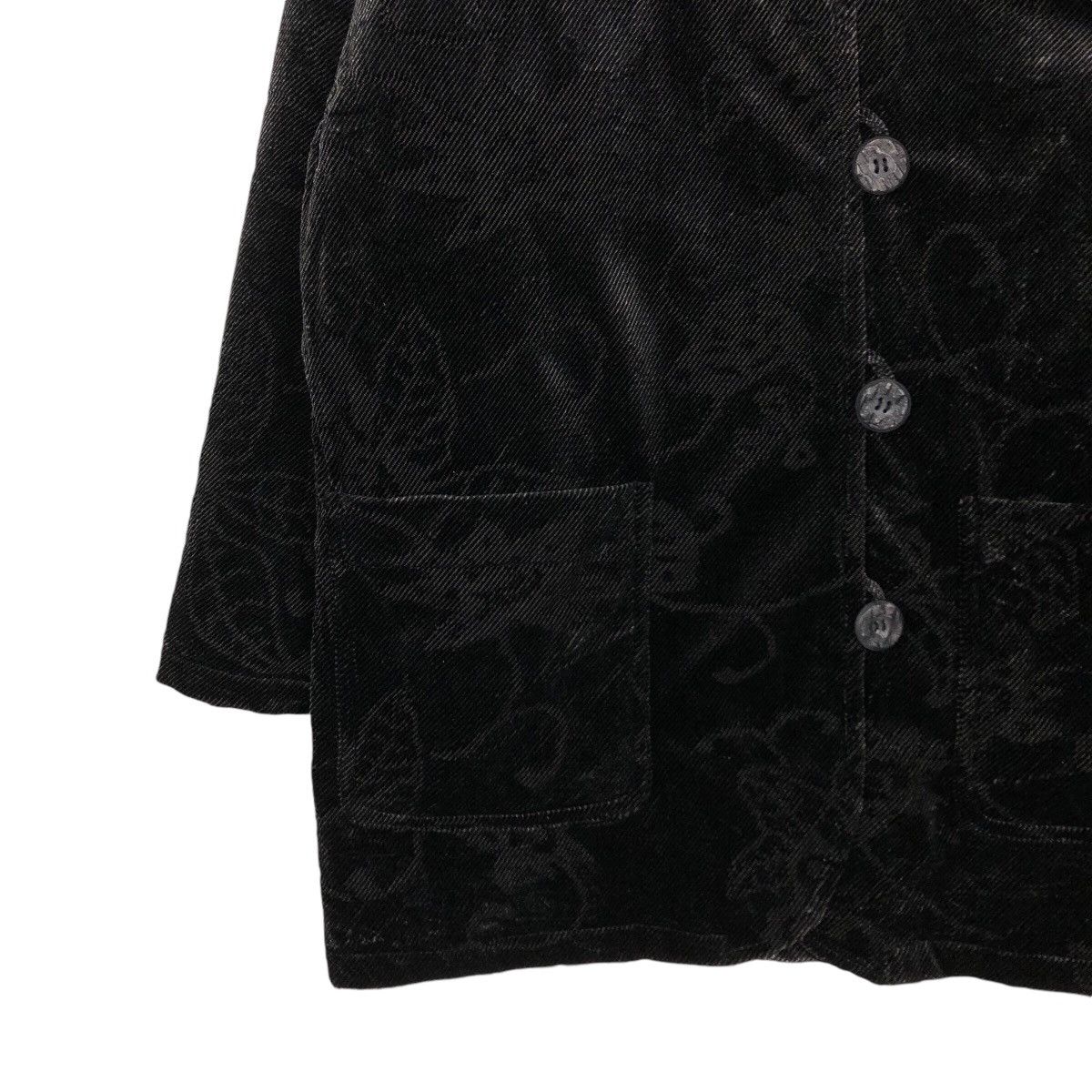 Japanese Brand × Vintage 📌Vintage Chore Button Jacket Rich Black Vinvert Size US L / EU 52-54 / 3 - 5 Thumbnail