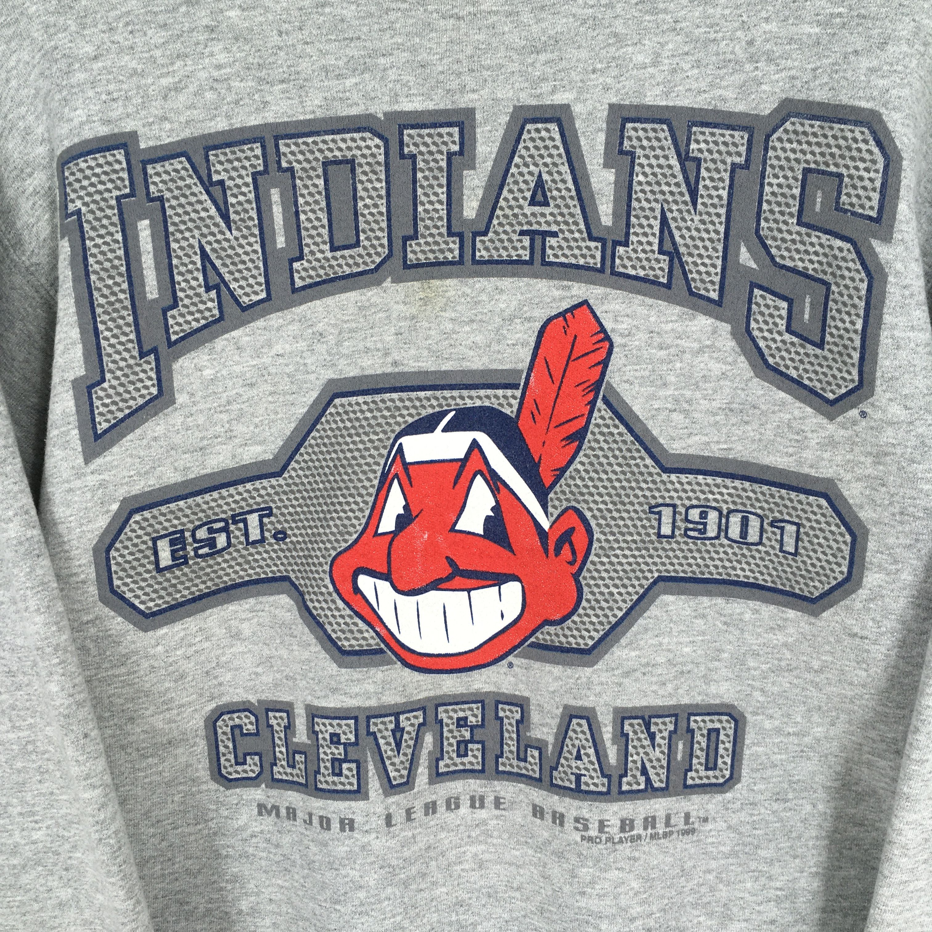 MLB Vintage Cleveland Indians Mlb Baseball Sweatshirt Medium Size US M / EU 48-50 / 2 - 2 Thumbnail