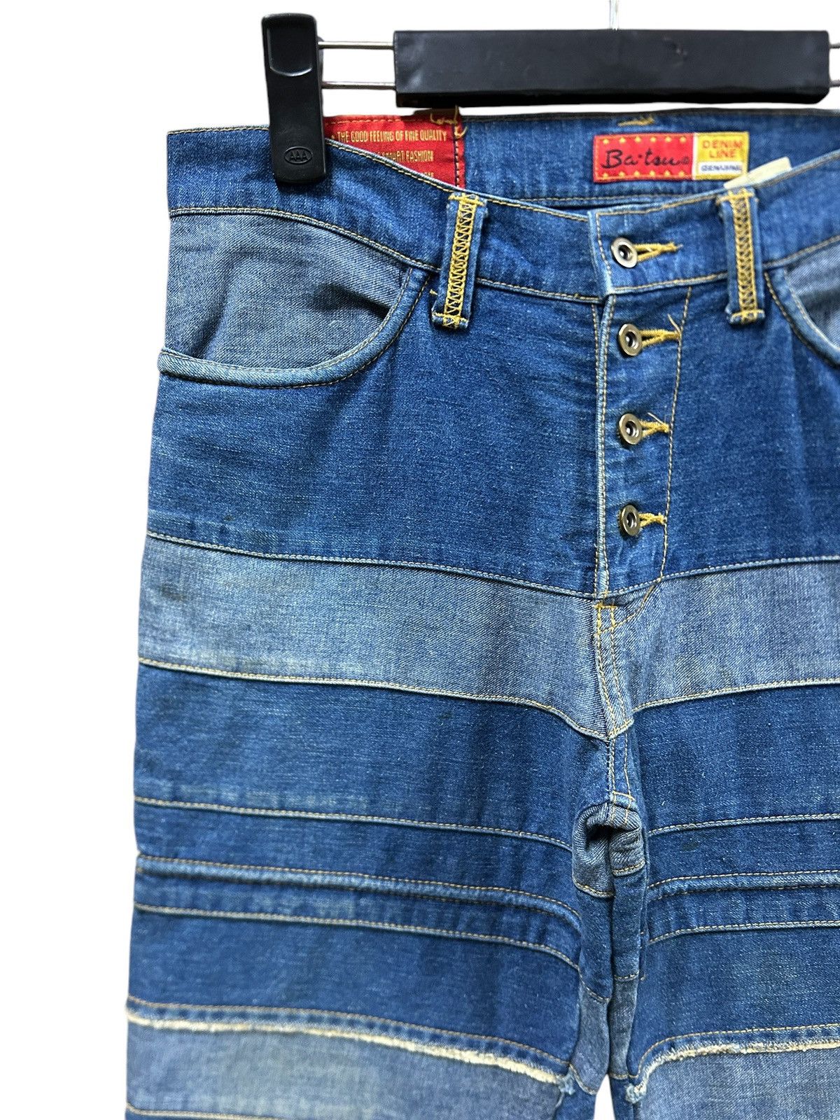 If Six Was Nine × Japanese Brand × Le Grande Bleu (L.G.B.) Vintage Ba-tsu Club Hagi Flared Jeans Size US 30 / EU 46 - 2 Thumbnail