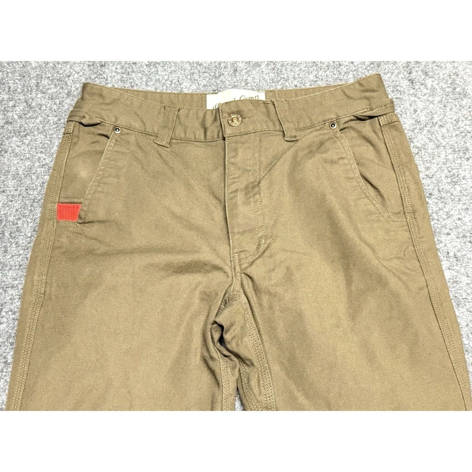 Vintage Duck Camp Pants Mens 30 Khakis Cotton Blend Canvas Regular 30 Inseam Brown Stretch Moisture Wicking Pockets Logo Hunting Hiking Climbing Duck Camp Size US 30 / EU 46 - 3 Thumbnail