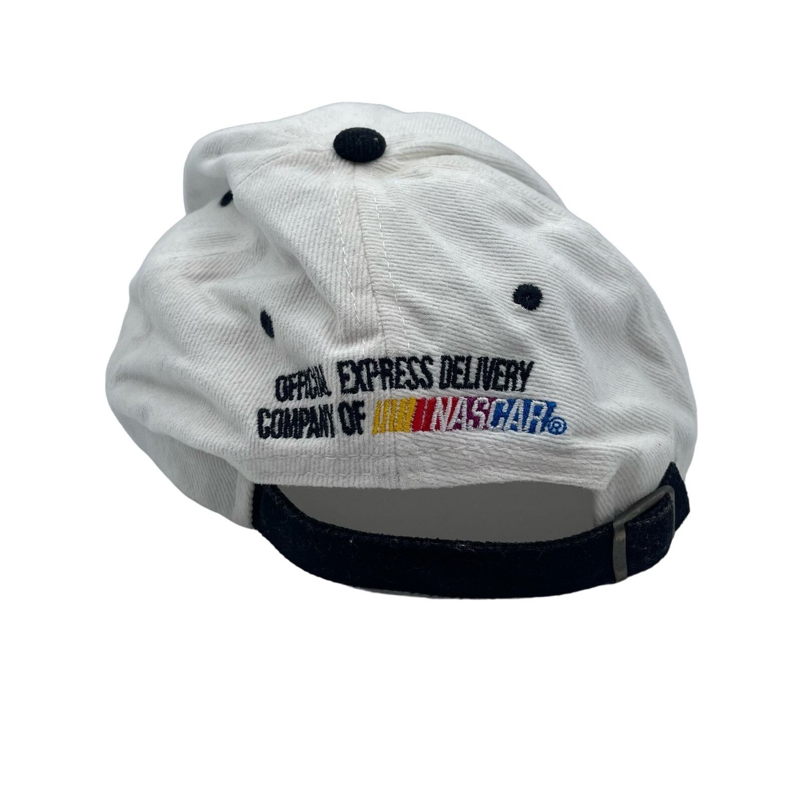 NASCAR NASCAR UPS Hat Cap Black White Checker Adjustable Vintage Size ONE SIZE - 2 Thumbnail
