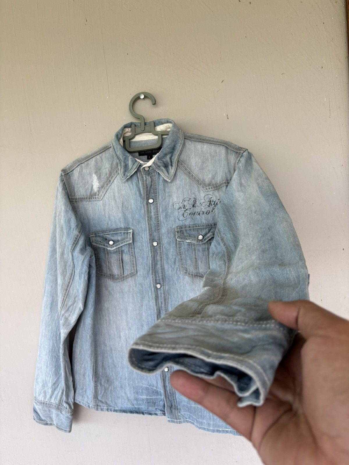 In The Attic Vintage In The Attic Rockers Heaven Denim Jacket Style Size US L / EU 52-54 / 3 - 5 Thumbnail