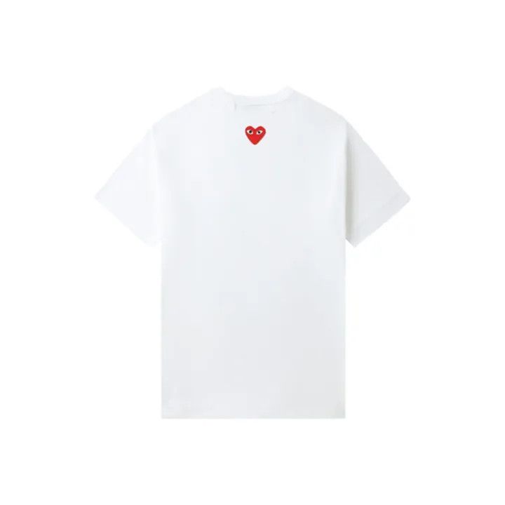 Comme des Garcons Comme des Garçons Play Short Sleeve White T-Shirt 0079 Size US M / EU 48-50 / 2 - 1 Thumbnail