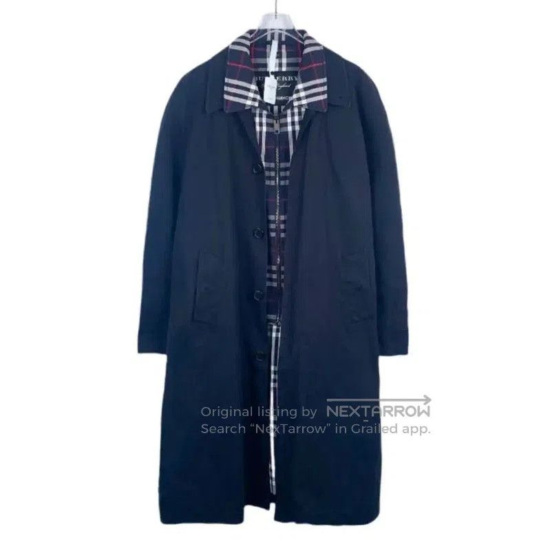 Burberry Burberry Men's Cotton Navy Trench Coat. Size US M / EU 48-50 / 2 - 1 Thumbnail