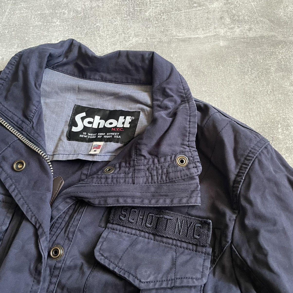 Schott Rare Schott NYC Biker Jacket military bomber army ma old Size US S / EU 44-46 / 1 - 2 Thumbnail