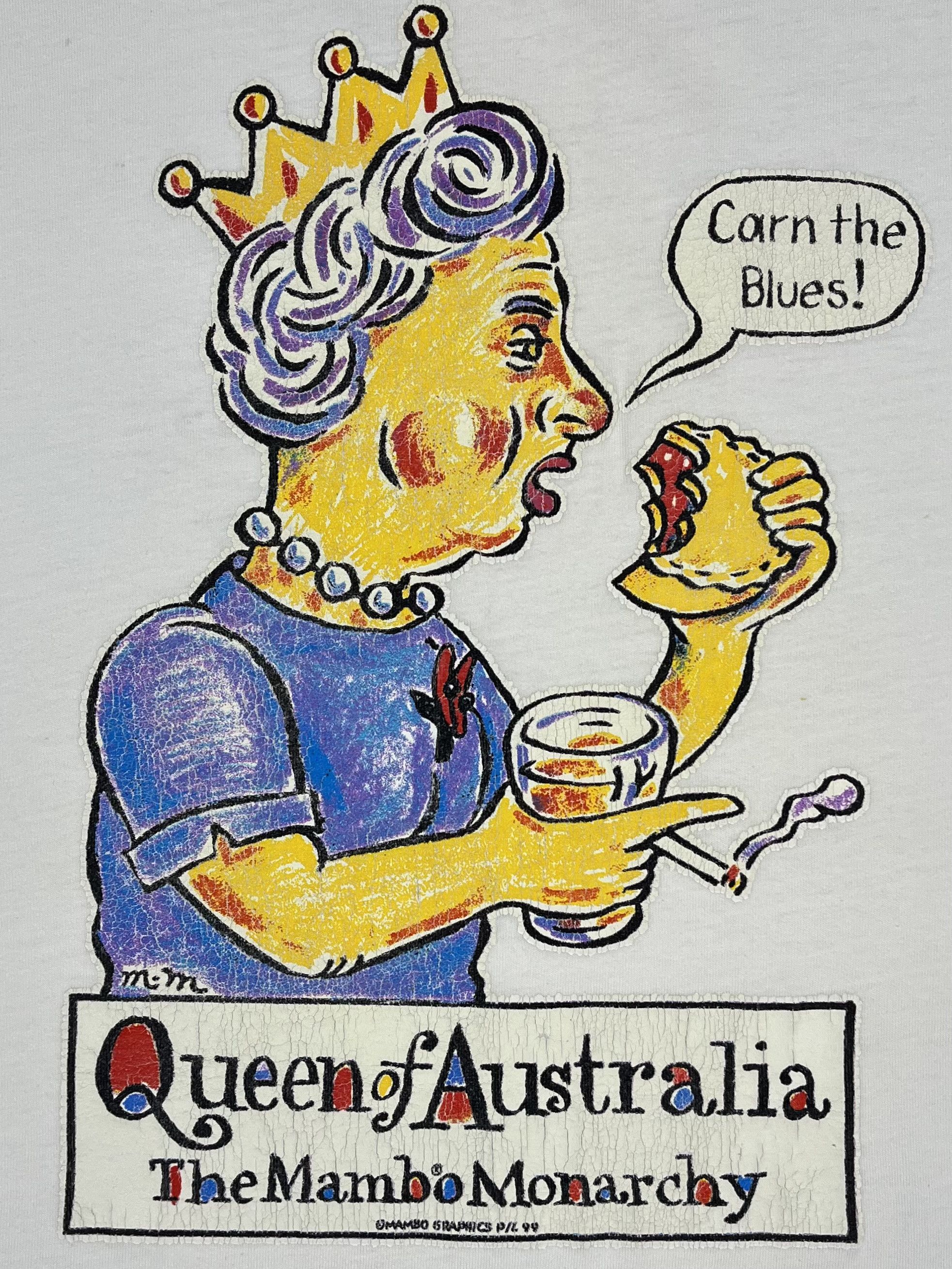Mambo Vintage Mambo Queen Of Australia Big Logo T Shirt 1998 Size US S / EU 44-46 / 1 - 6 Thumbnail