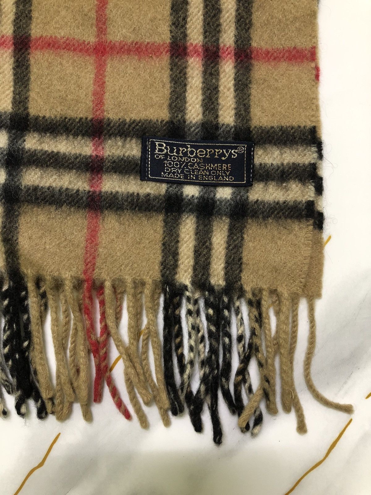 Burberry Vintage Burberry Muffler Scarf Size ONE SIZE - 6 Thumbnail