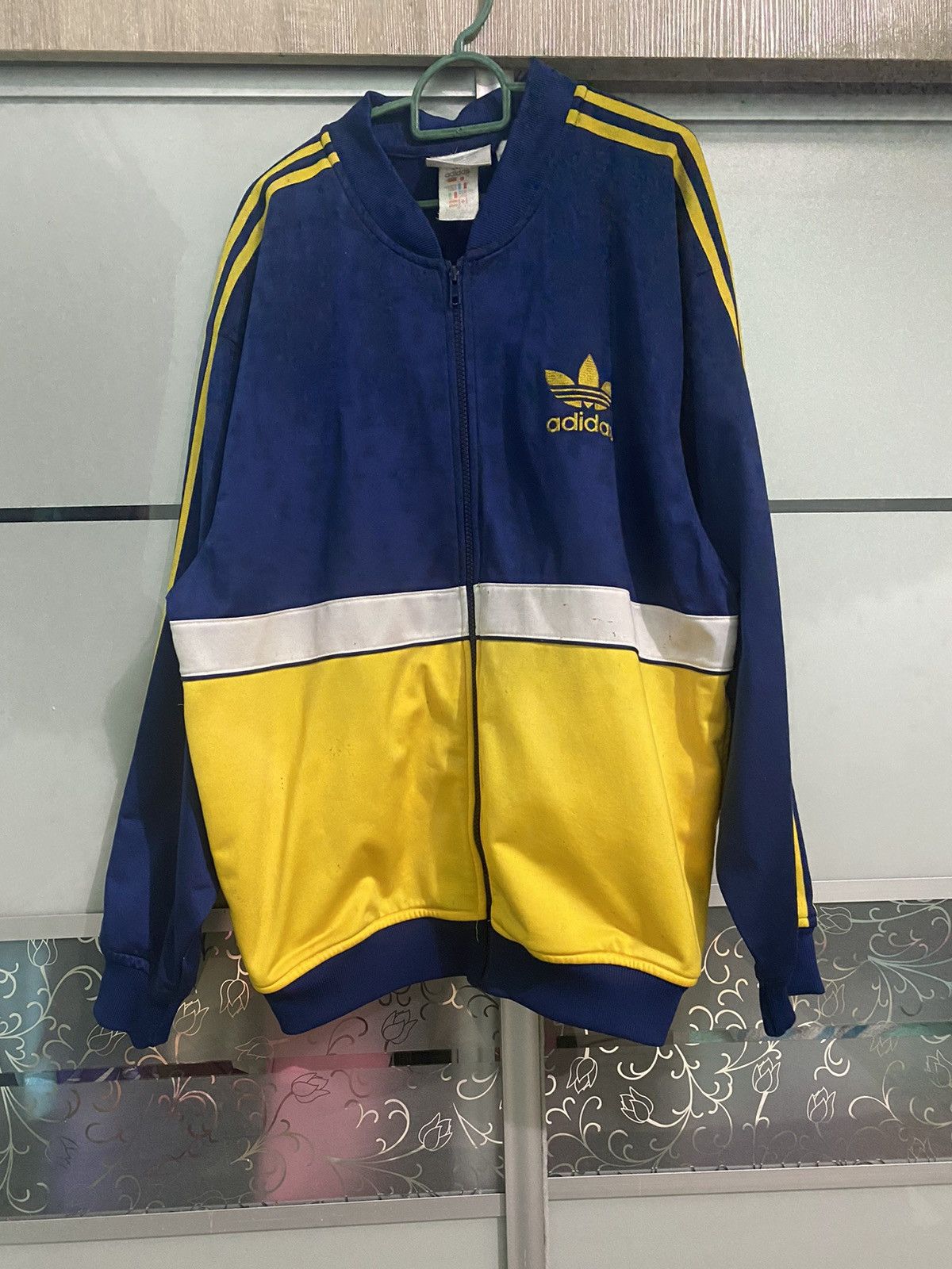 Adidas × Vintage Vintage Adidas 99’s Trefoil Sweater Outdoor Size US L / EU 52-54 / 3 - 1 Thumbnail