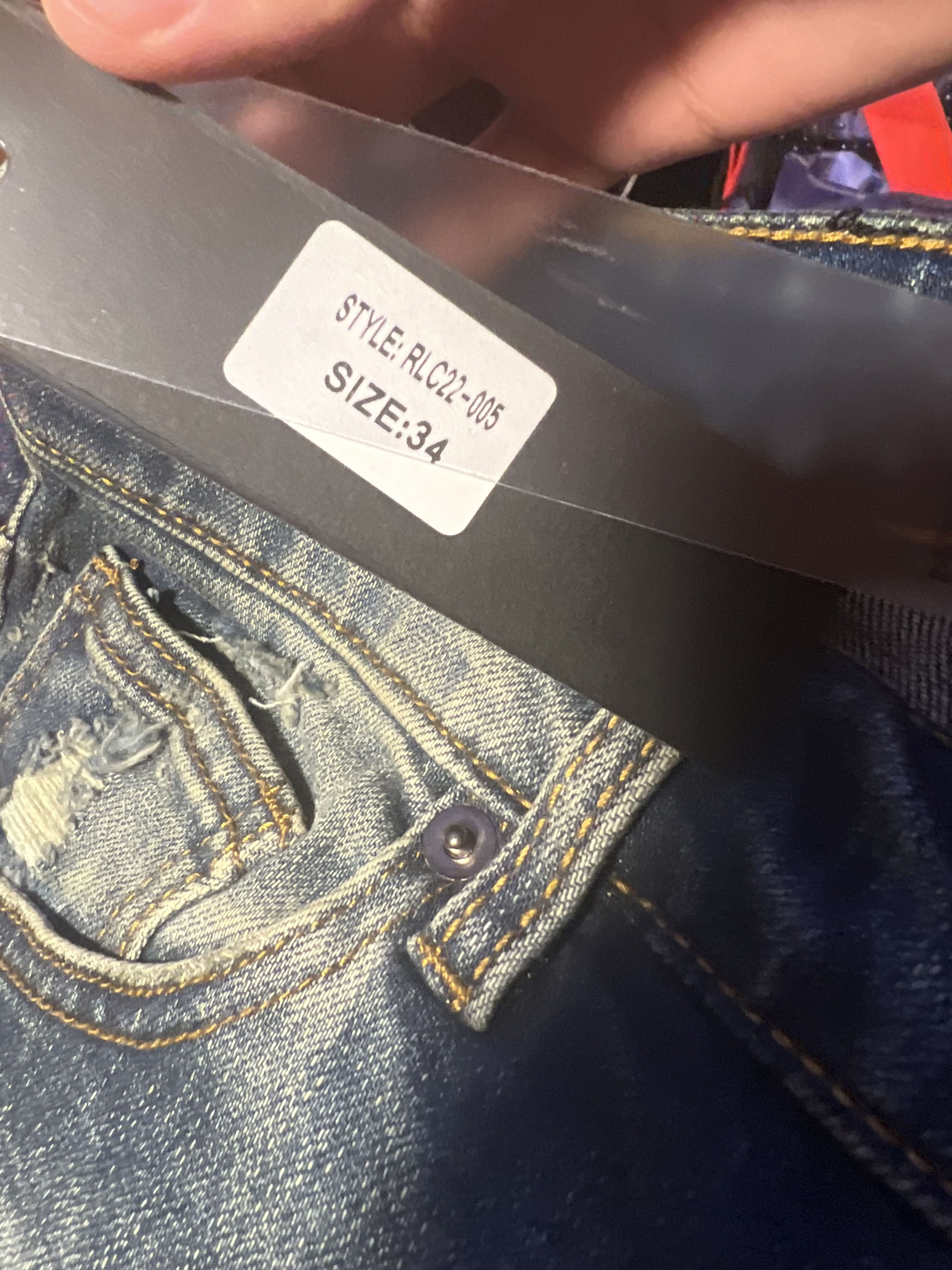 Richie Le Collection Richie Le Collection Salt Wash (Dark) Denim Size US 34 / EU 50 - 6 Thumbnail