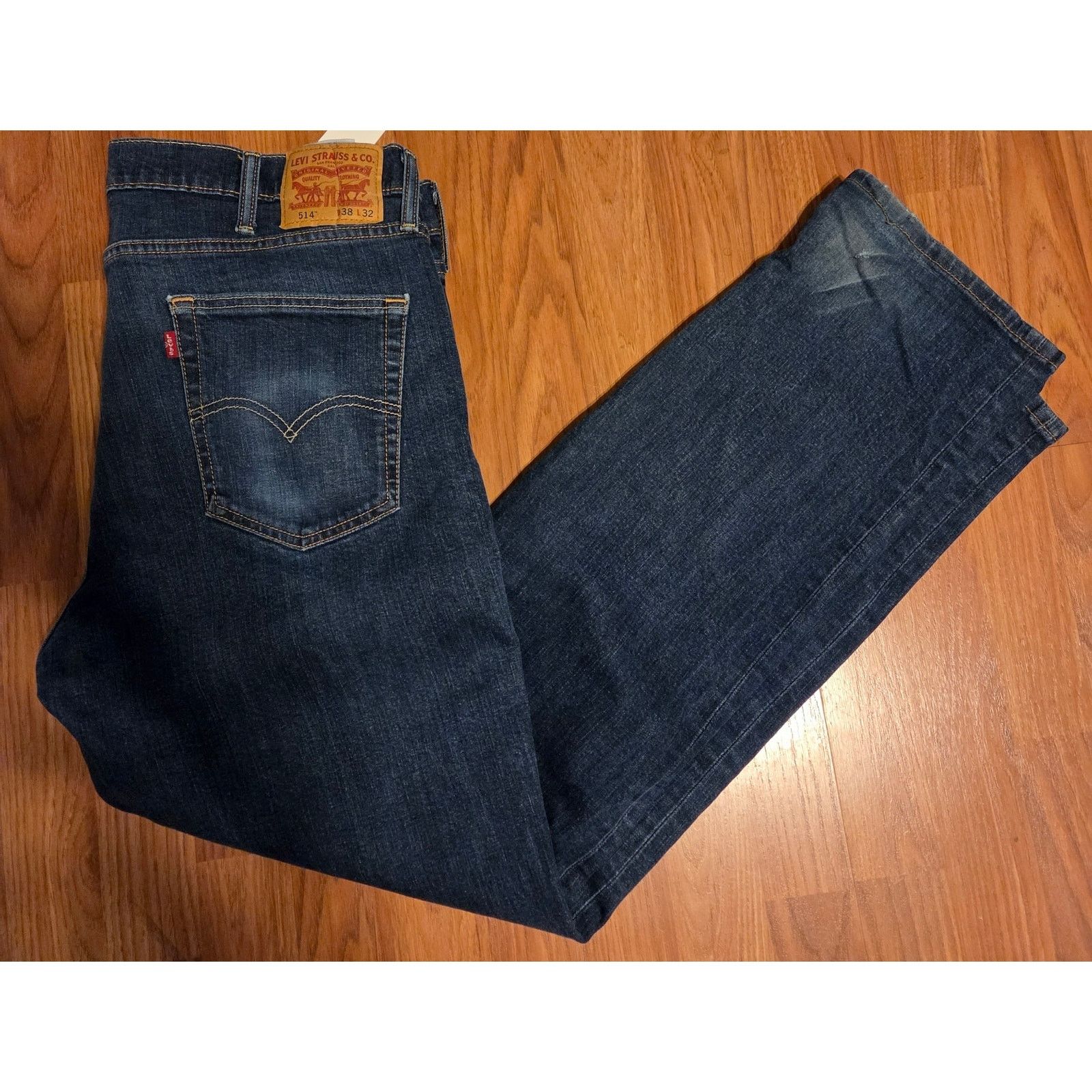Levi's Levi's 514 Denim Jeans - Men's 38x32 - Classic Blue Size US 38 / EU 54 - 3 Thumbnail