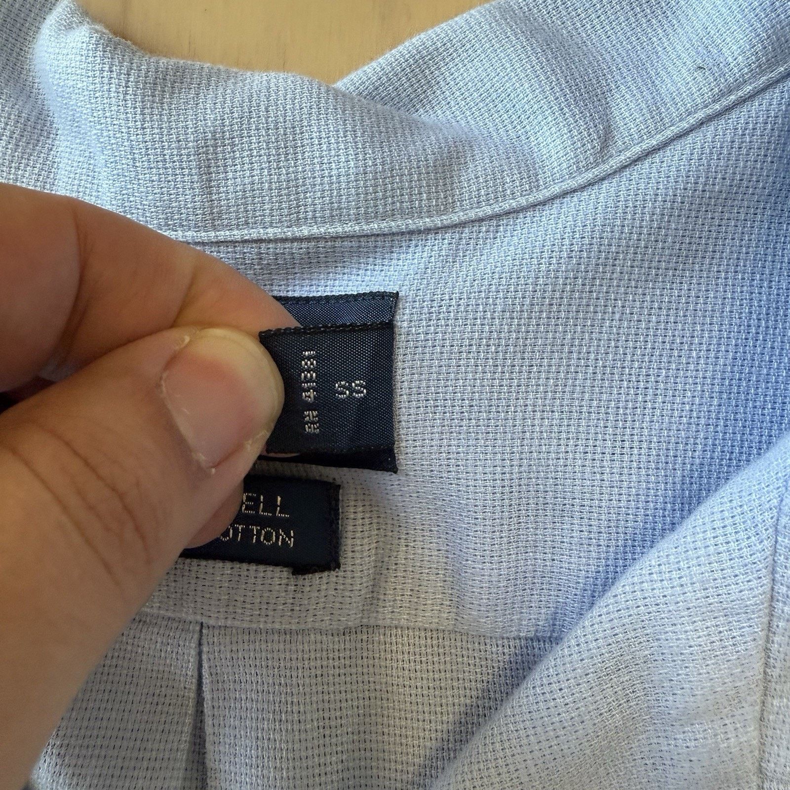 Polo Ralph Lauren × Vintage Vintage Polo Ralph Lauren Shirt 2XL Blue Cotton Loop Collar Size US XXL / EU 58 / 5 - 6 Thumbnail