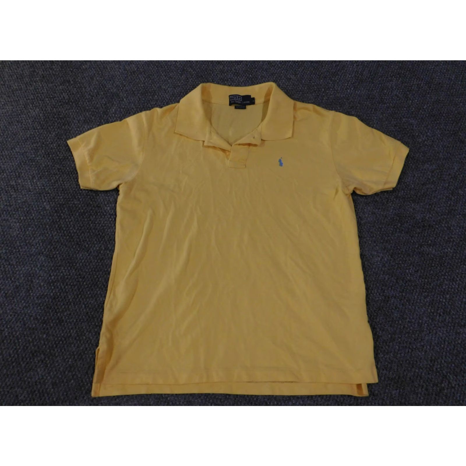 Polo Ralph Lauren VINTAGE Polo Ralph Lauren Polo Shirt Mens XL Yellow Cotton Short Sleeve Classic Fit Size US XL / EU 56 / 4 - 4 Thumbnail