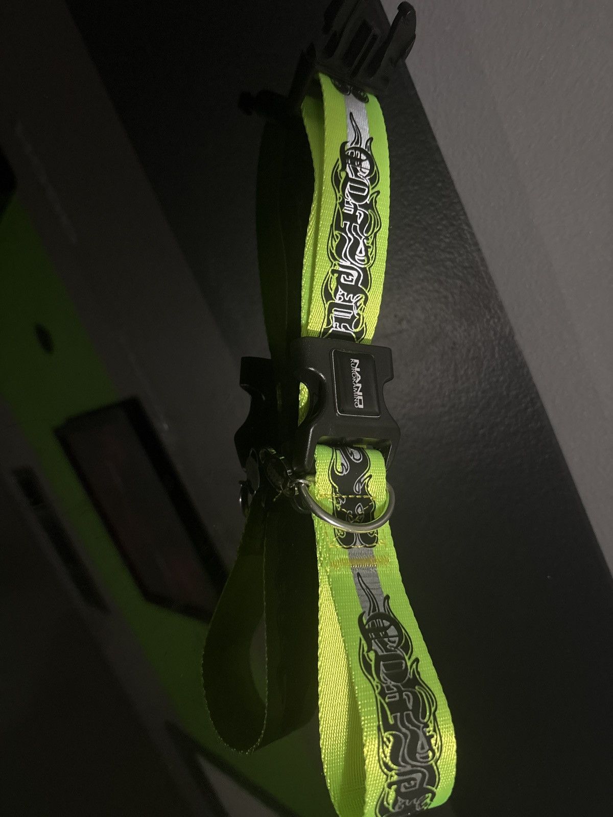 Drain Gang Nano Kurokamino reflective neon flame collar bundle Size ONE SIZE - 3 Thumbnail