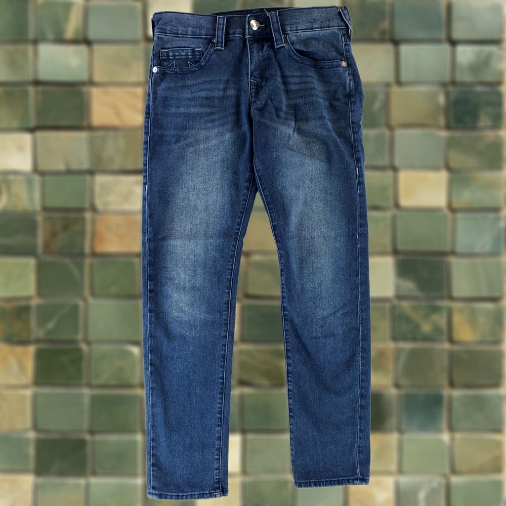 True Religion TRUE RELIGION Geno Relaxed Slim Blue Jeans Mens 34 Inseam 32 30 (34x32 Actual) Size US 34 / EU 50 - 1 Thumbnail