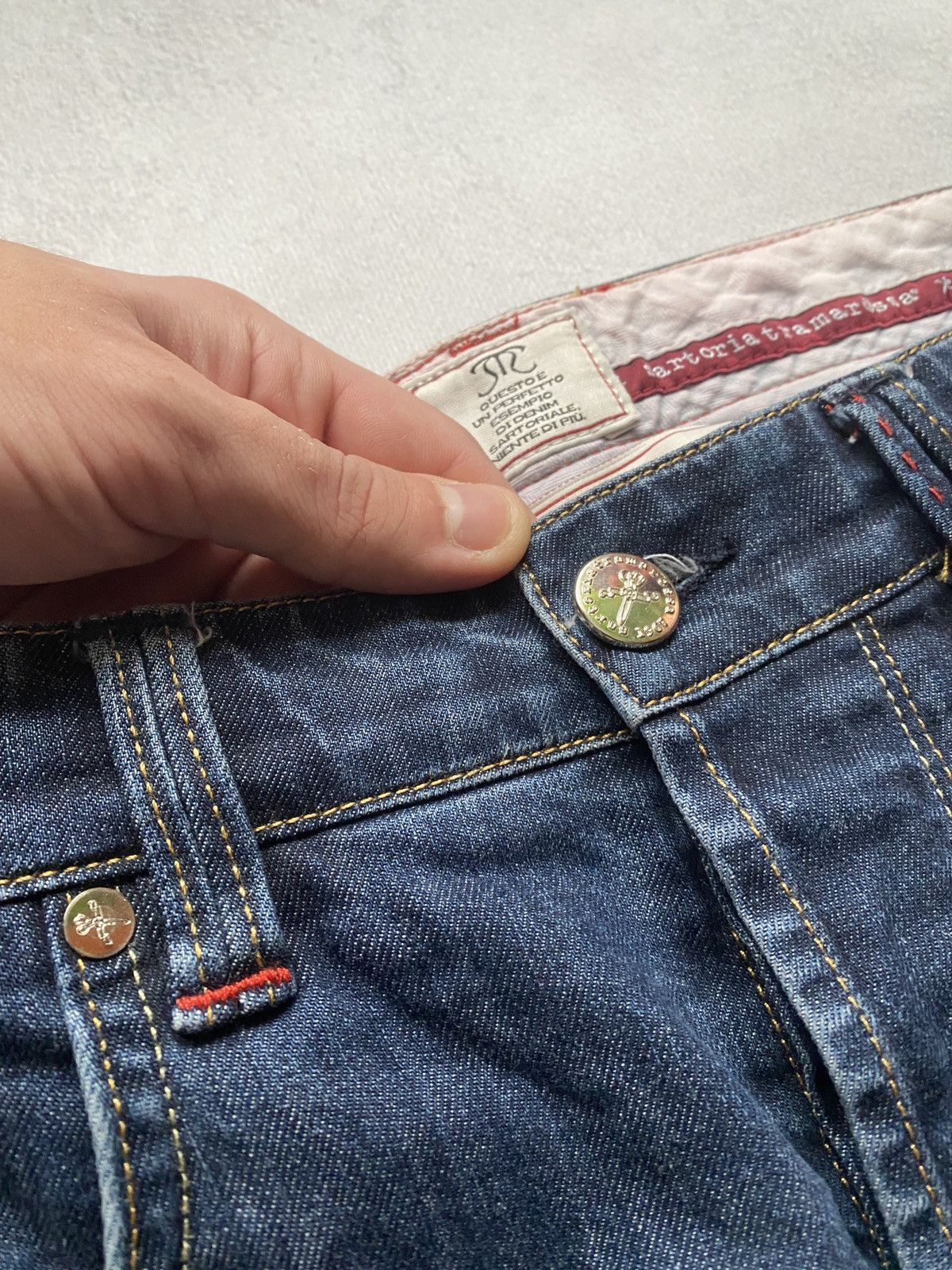 Other SARTORIA TRAMAROSSA hand made Italy Luxury Jeans Denim Size US 34 / EU 50 - 4 Thumbnail