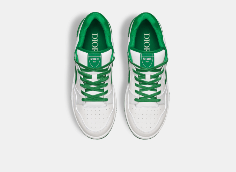 Dior o1w1db10426 3SN318 Low-Top Sneakers in White/Green Size US 13 / EU 46 - 3 Thumbnail