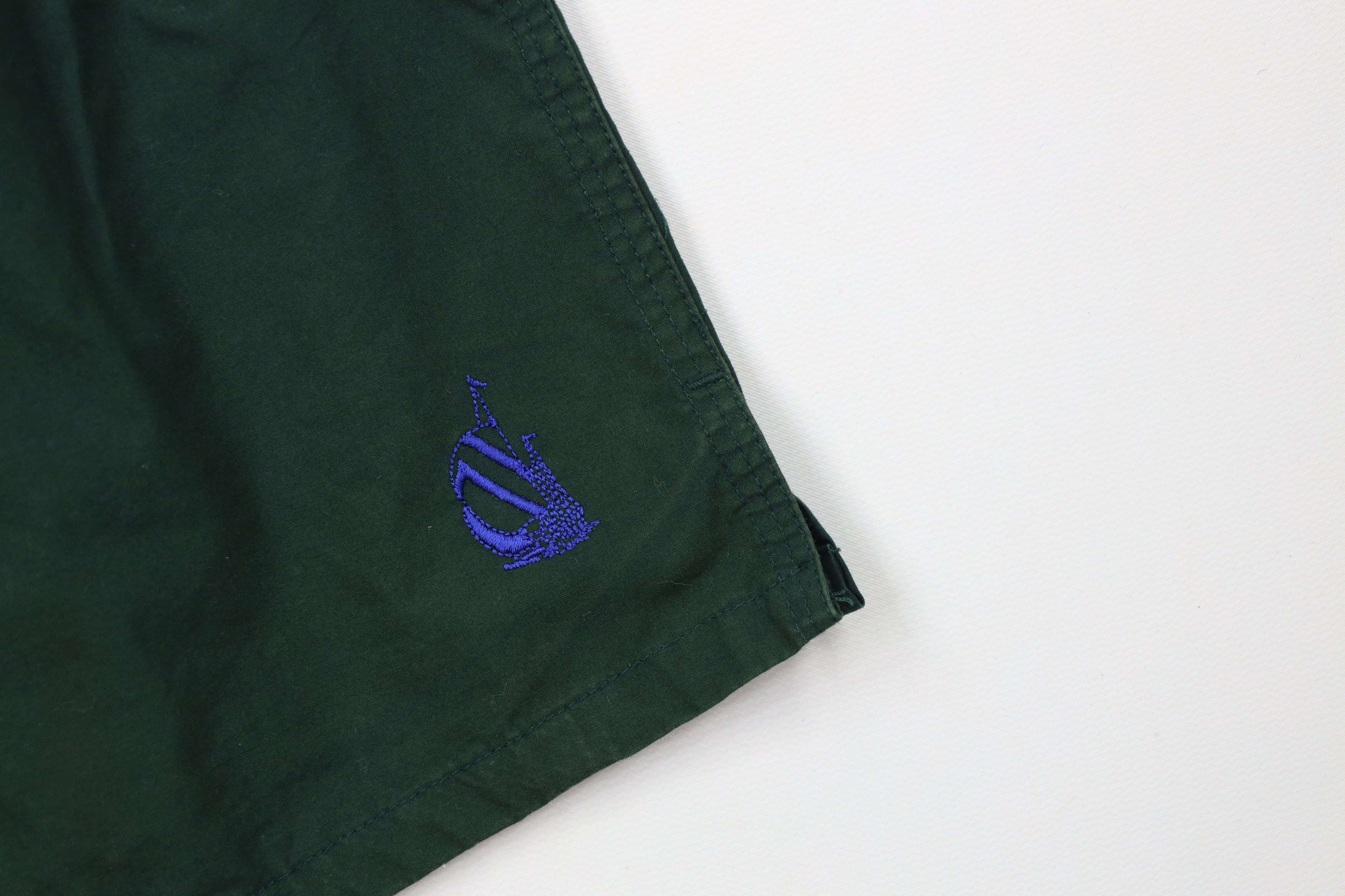Nautica Vintage 90s Nautica Above Knee Lined Shorts Green Cotton Size US 38 / EU 54 - 5 Thumbnail