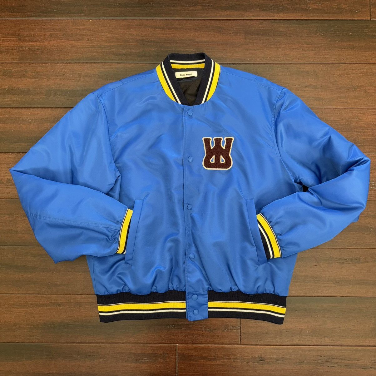 Wales Bonner Wales Bonner logo-patch Bomber Jacket | Blue | 52 Size US L / EU 52-54 / 3 - 1 Thumbnail