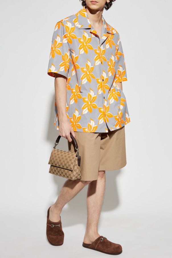 Gucci o1la5ras0426 Printed Cotton Poplin Shirt in Multicolor Size US S / EU 44-46 / 1 - 2 Thumbnail