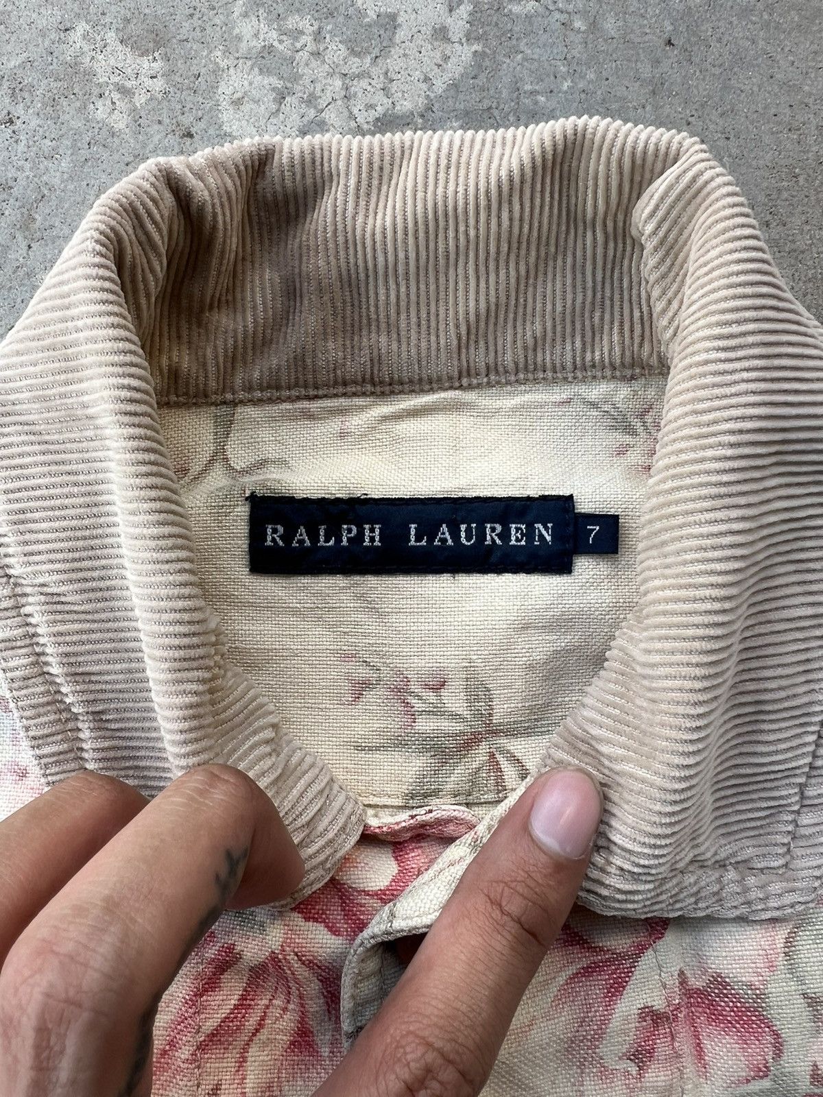 Ralph Lauren Vintage Ralph Lauren Flowers Denim Jacket Size US S / EU 44-46 / 1 - 3 Thumbnail