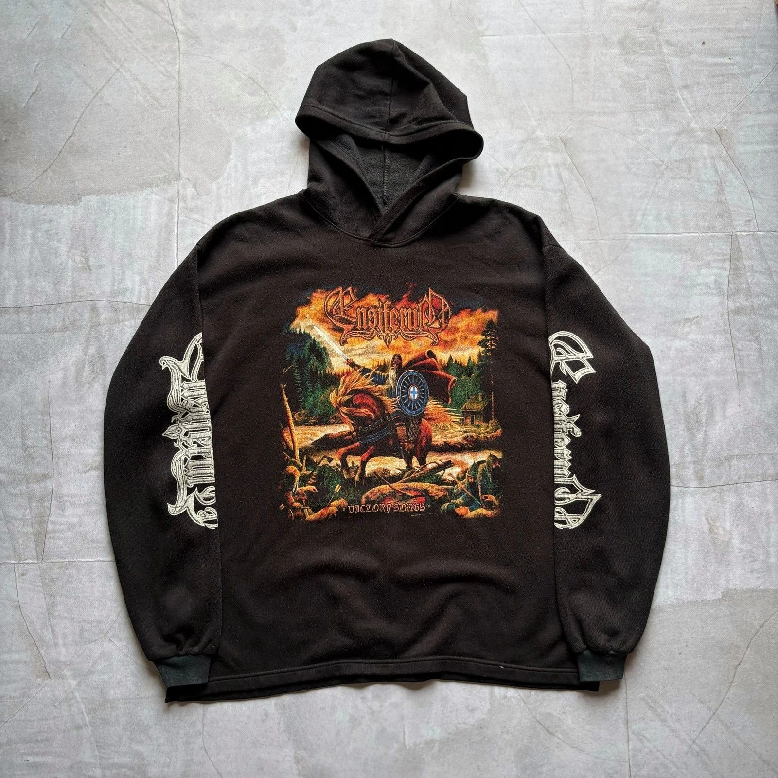 Band Tees vintage 00s Ensiferum Victory Songs hoodie metal band rock Size US XL / EU 56 / 4 - 5 Thumbnail