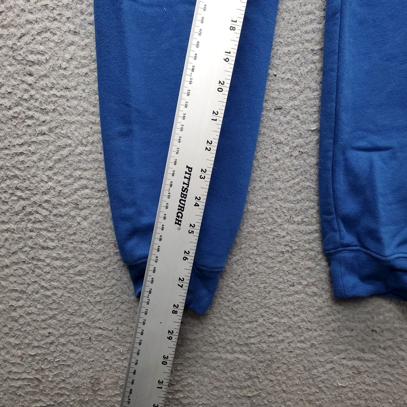 Nike Nike Womens XS Blue Embroidered Logo Sweatpants Elastic Waist Drawstring Tapered Slub - Size XS Womens Nike Sweatpants Size 26" / US 2 / IT 38 - 4 Thumbnail