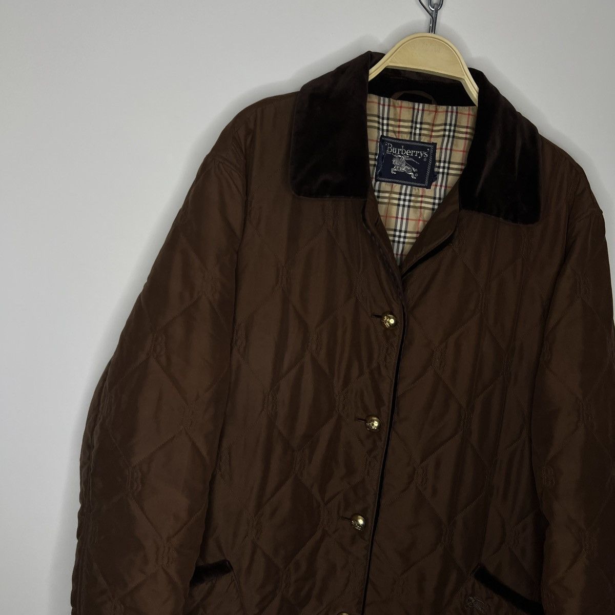 Burberry Vintage Burberry Quilted Brown Coat Jacket Monogram 90s Size US M / EU 48-50 / 2 - 3 Thumbnail