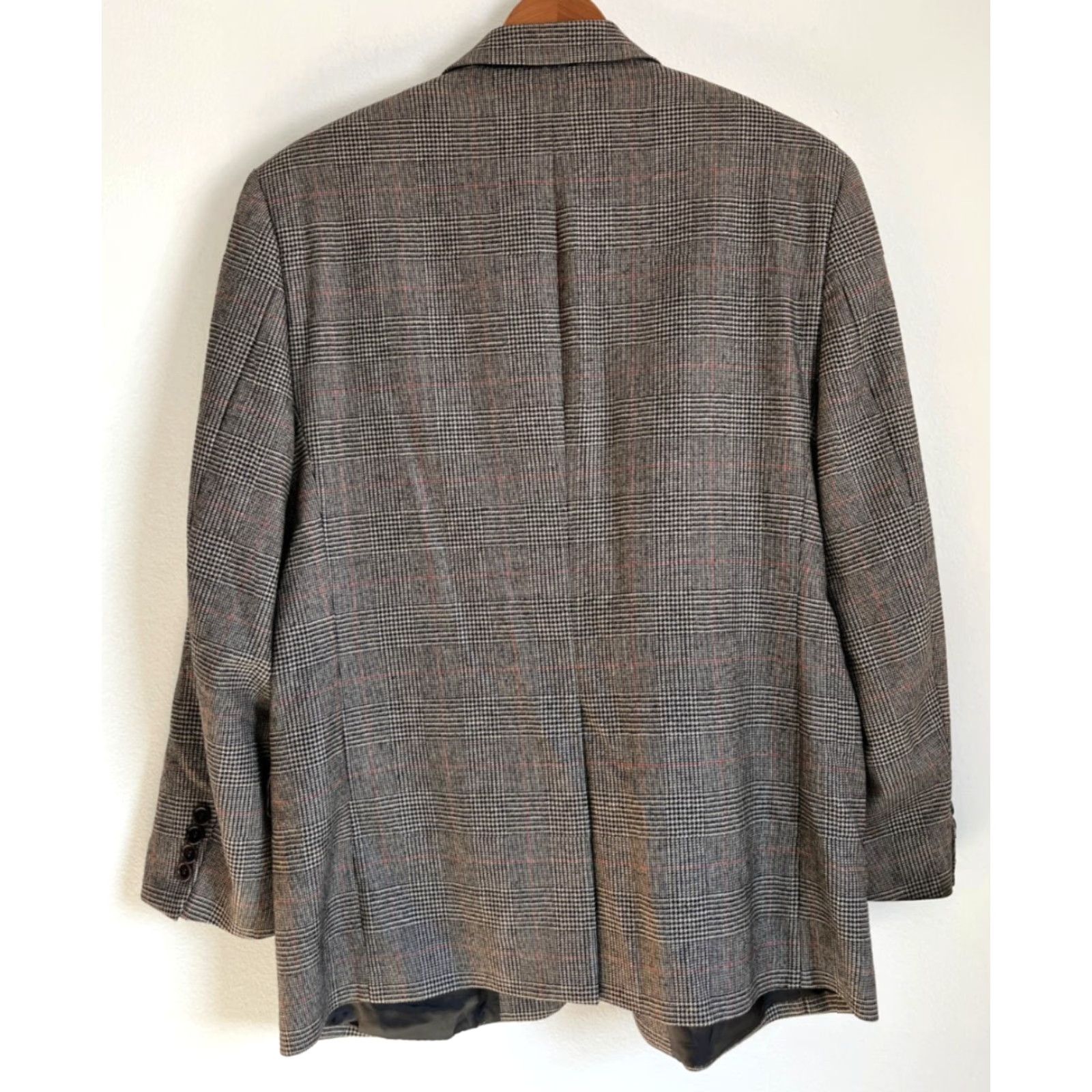 Brooks Brothers Brooks Brothers Blazer Jacket Men's Wool Plaid 42 Short Brown Loro Piana Zelander Made in Italy Size 42R - 2 Thumbnail