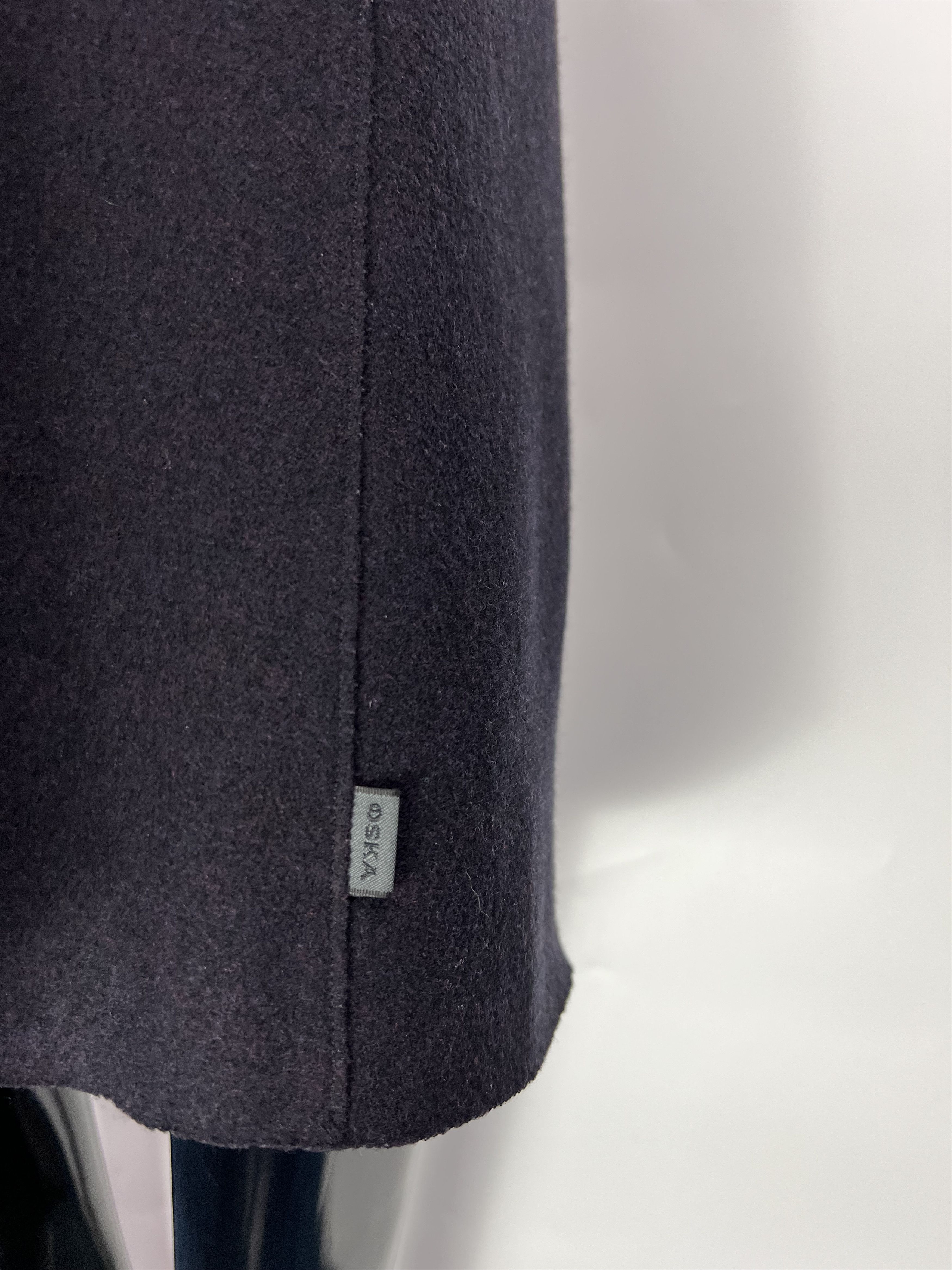 OSKA Oska Asymmetrical Wool Long Sleeve Oversized Pocket Dress Size XL / US 12-14 / IT 48-50 - 6 Thumbnail