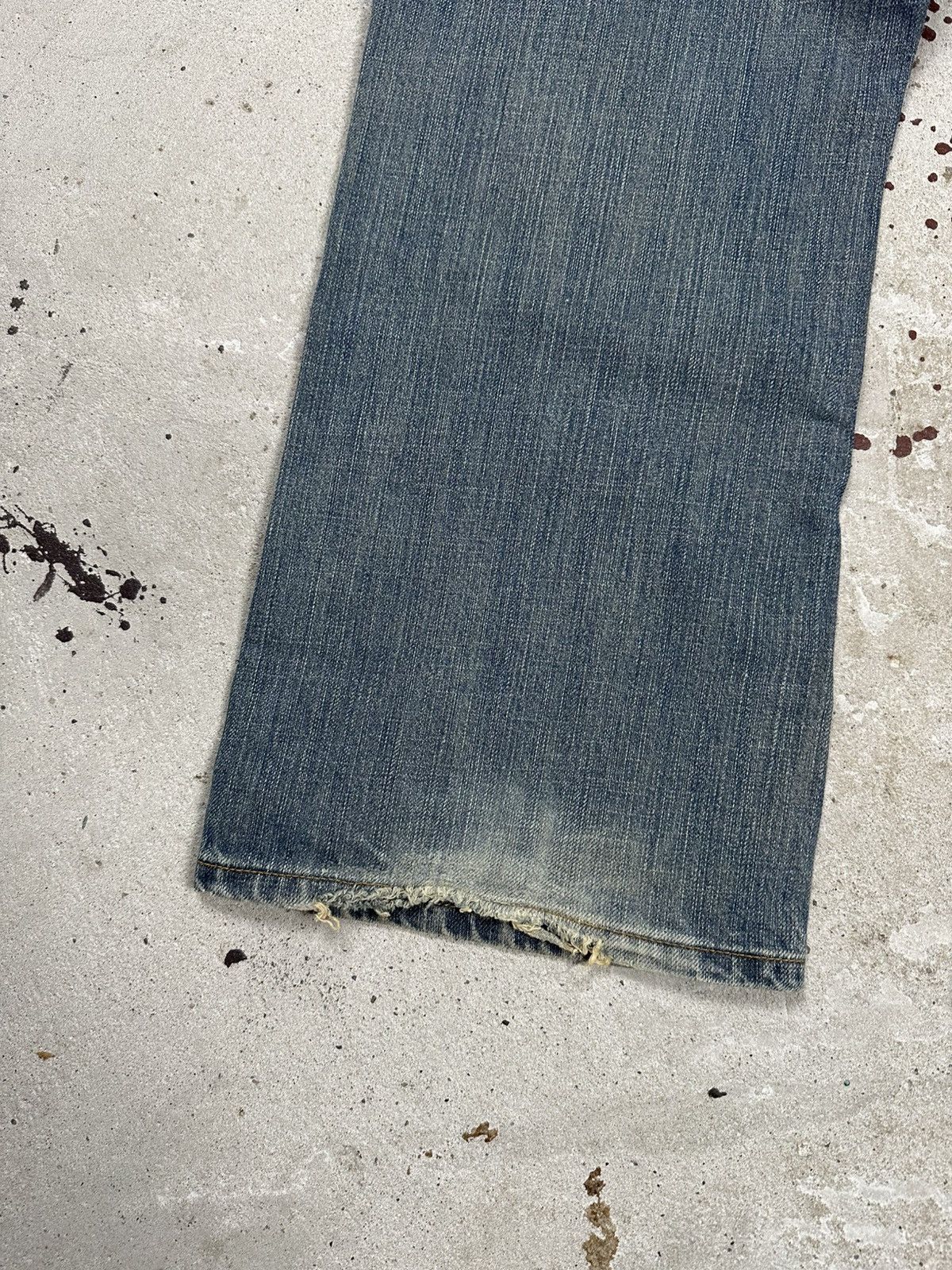 If Six Was Nine Vintage Y2K Baggy Flare Boot Cut Distressed Jeans Japanese Size US 38 / EU 54 - 13 Thumbnail