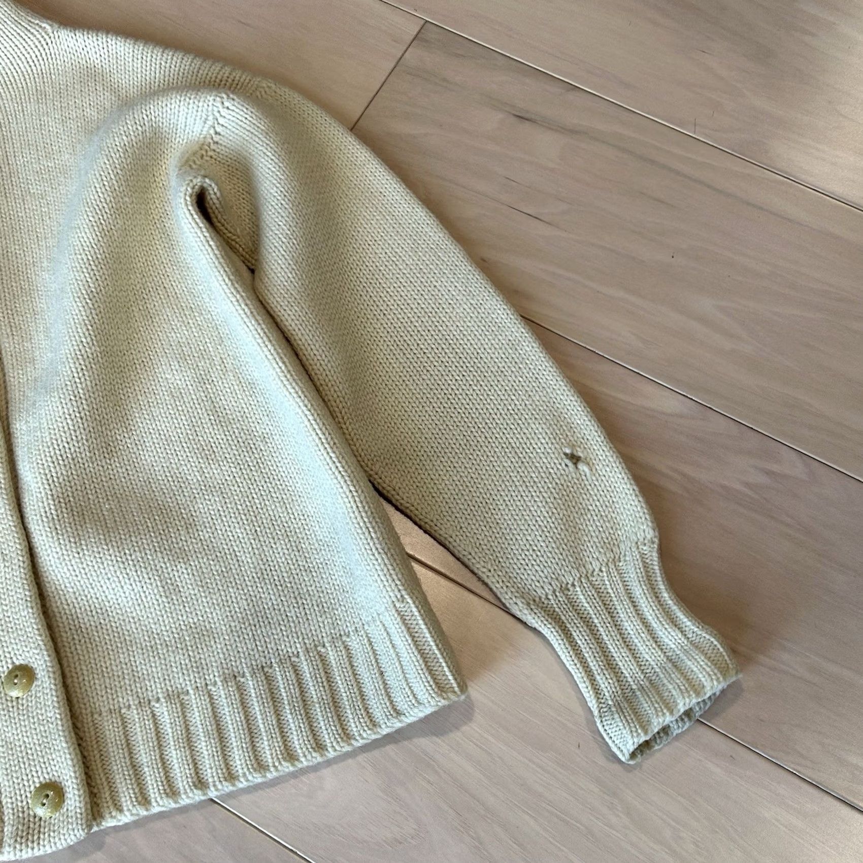 Vintage VINTAGE Neusteters Sports Shop Hooded Cardigan Sweatshirt Wool Ivory Women S Size S / US 4 / IT 40 - 4 Thumbnail