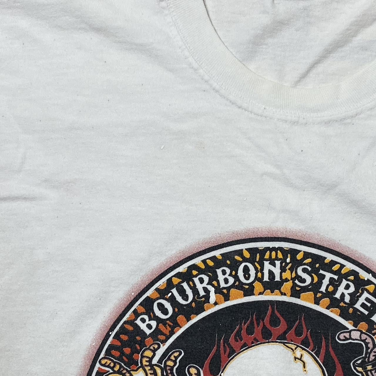 Jerzees Vintage Voodoo Bar NOLA White Y2K Biker Tee Size XL Size US XL / EU 56 / 4 - 3 Thumbnail
