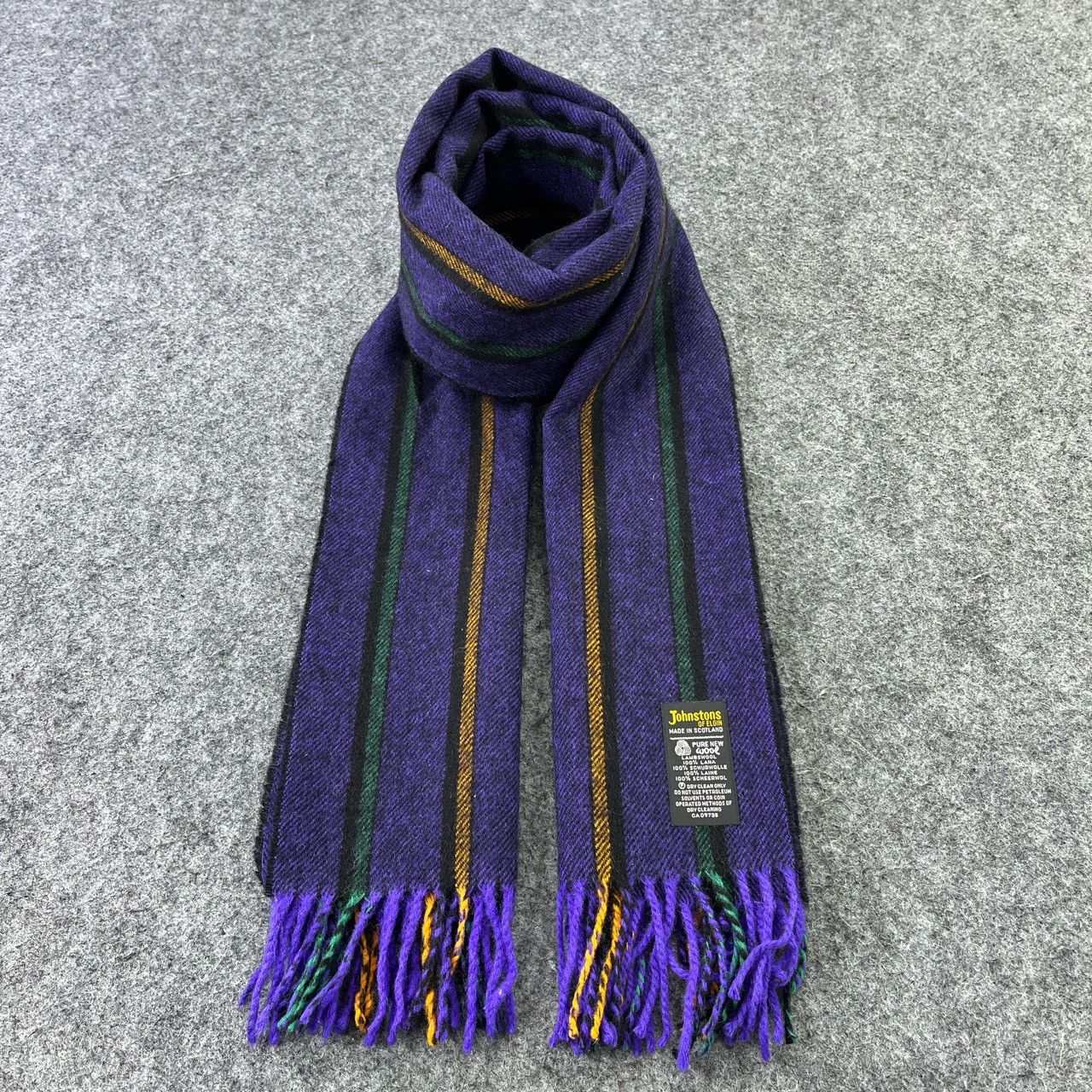 Johnstons Of Elgin × Vintage Johnstons Of Elgin Scarf / Muffler / Neckwear T568 Size ONE SIZE - 1 Thumbnail