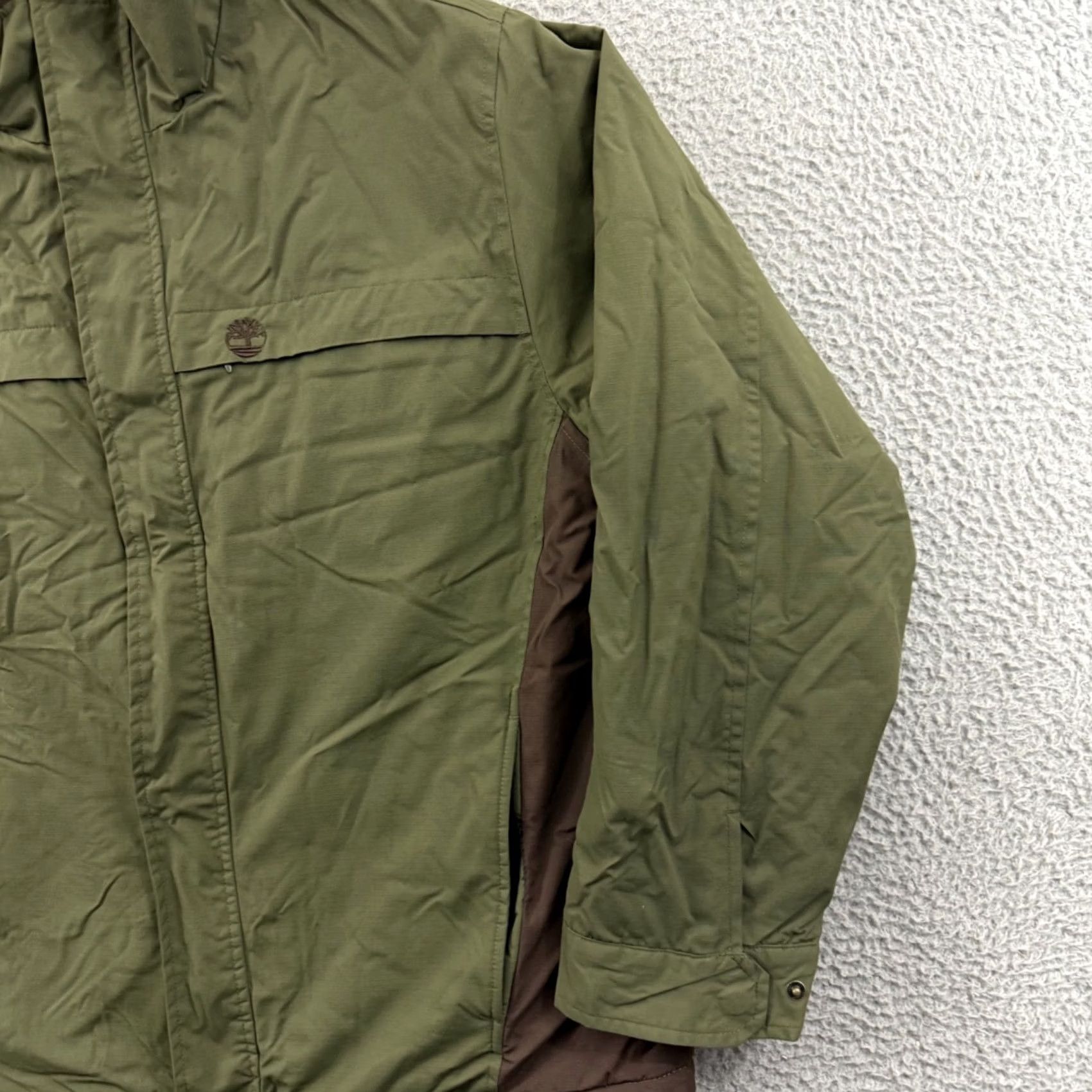 Timberland VINTAGE Timberland Jacket Men XL Green Full Zip Fleece Lined Ripstop Stratham Size US XL / EU 56 / 4 - 5 Thumbnail