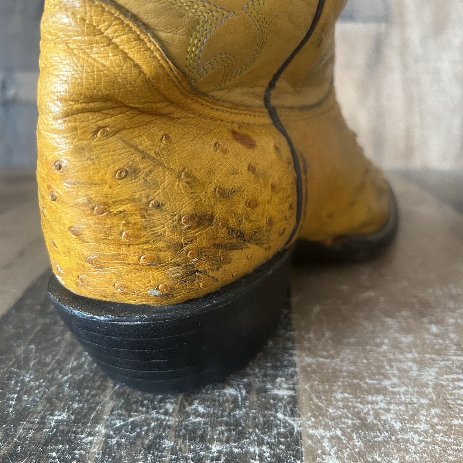 Vintage Custom Vintage Unbranded Ostrich Cowboy Boots Mens 9 Size US 9 / EU 42 - 10 Thumbnail