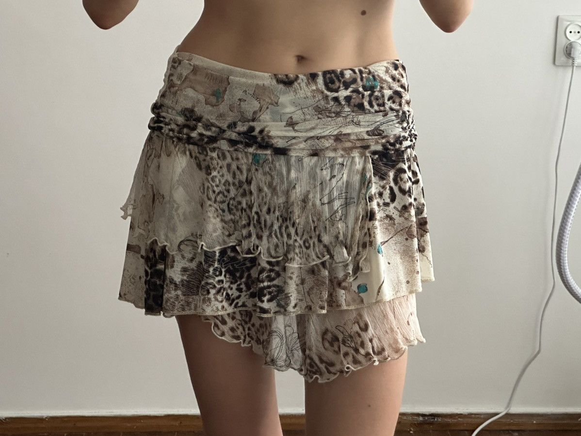 Liu Jo Liu•Jo silk blend animal-print mini skirt size xs-s Size 26" / US 2 / IT 38 - 6 Thumbnail