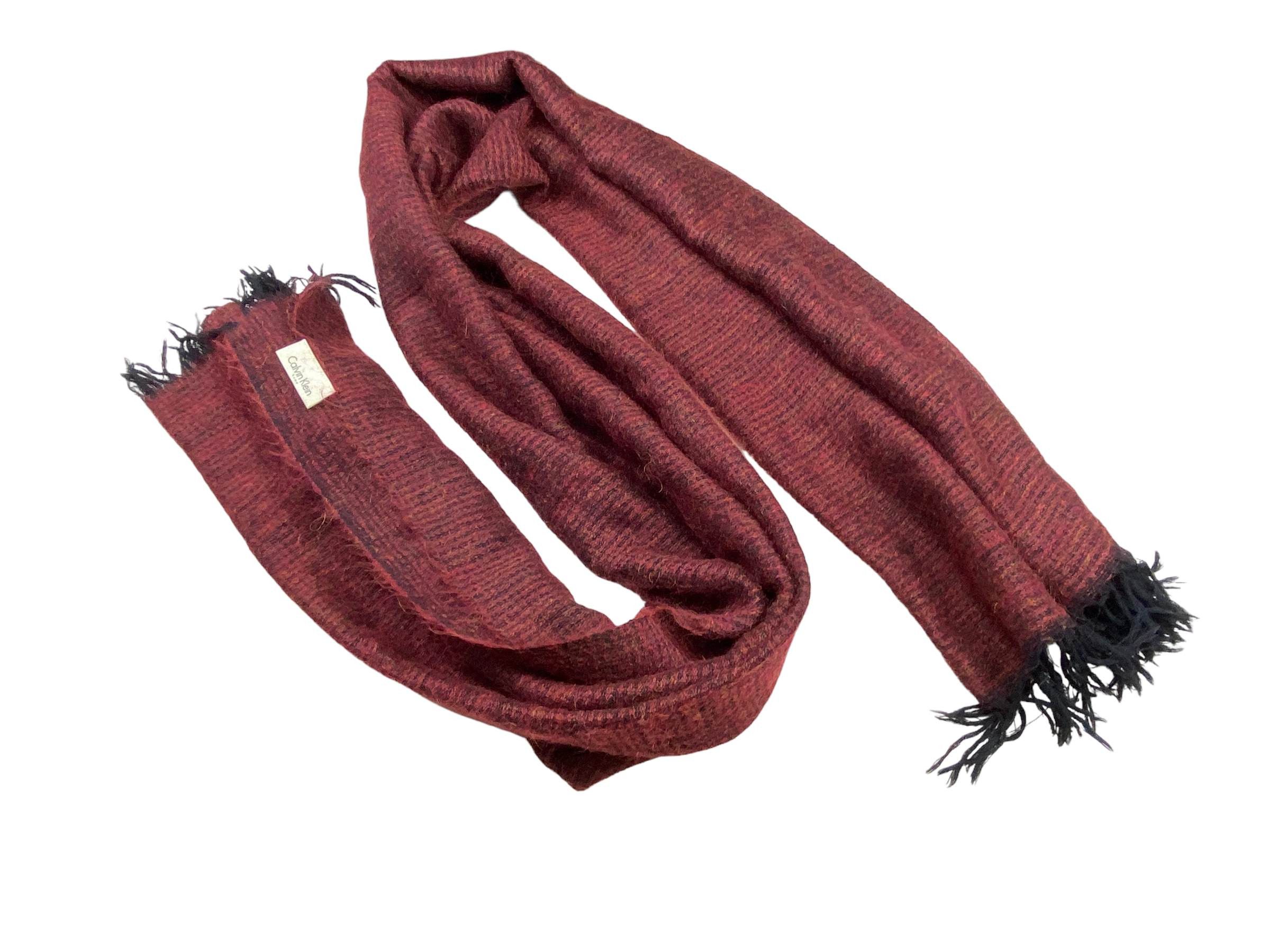 Calvin Klein × Vintage Calvin Klein home scarf Vintage Scarves Made in Japan Size ONE SIZE - 7 Thumbnail