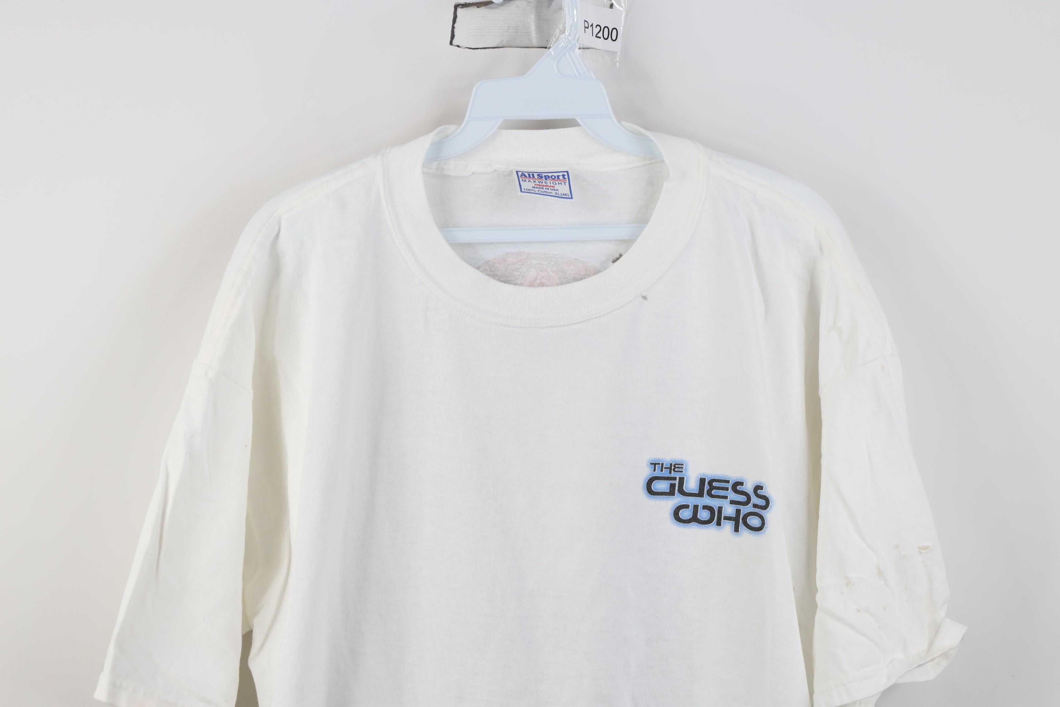 Vintage Vintage 90s American The Guess Who Band T-Shirt White USA Size US XL / EU 56 / 4 - 2 Thumbnail