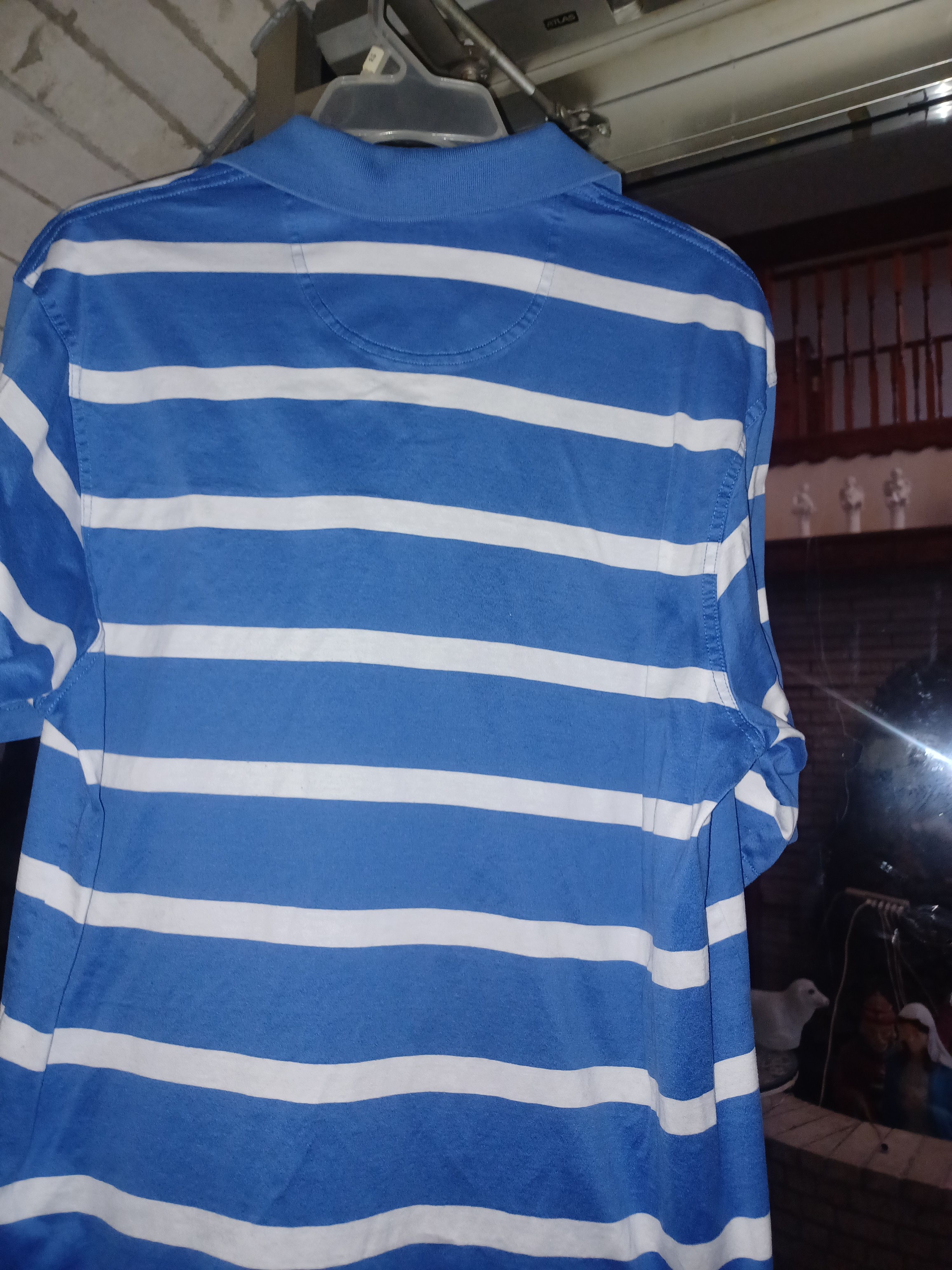 Other Oxford Golf Men's Polo Shirt Small Blue White Stripes Size US S / EU 44-46 / 1 - 2 Thumbnail
